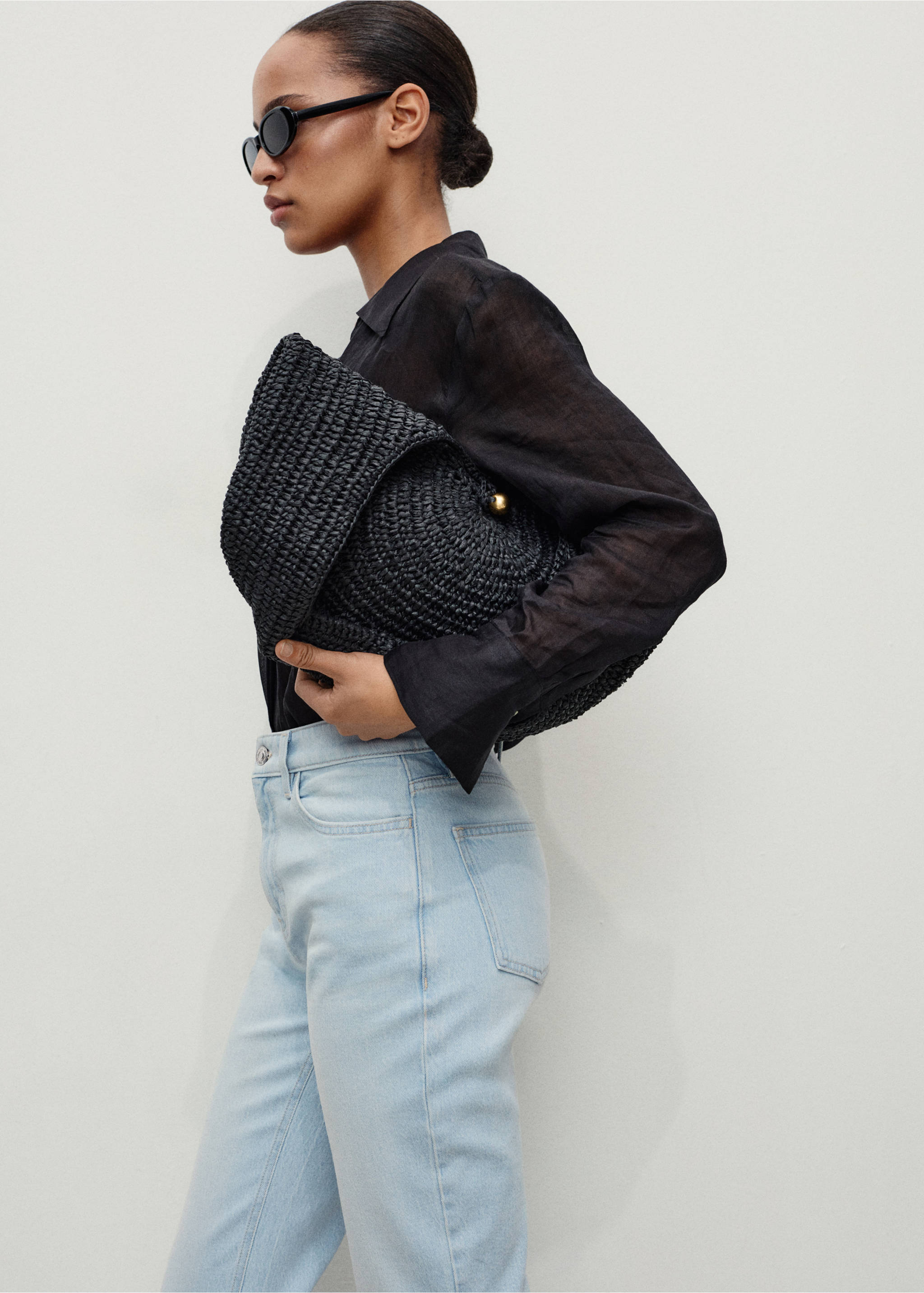 Jean Newmom confort taille haute - Détail de l'article 2, Bleu clair. Ref: 17001239-00.