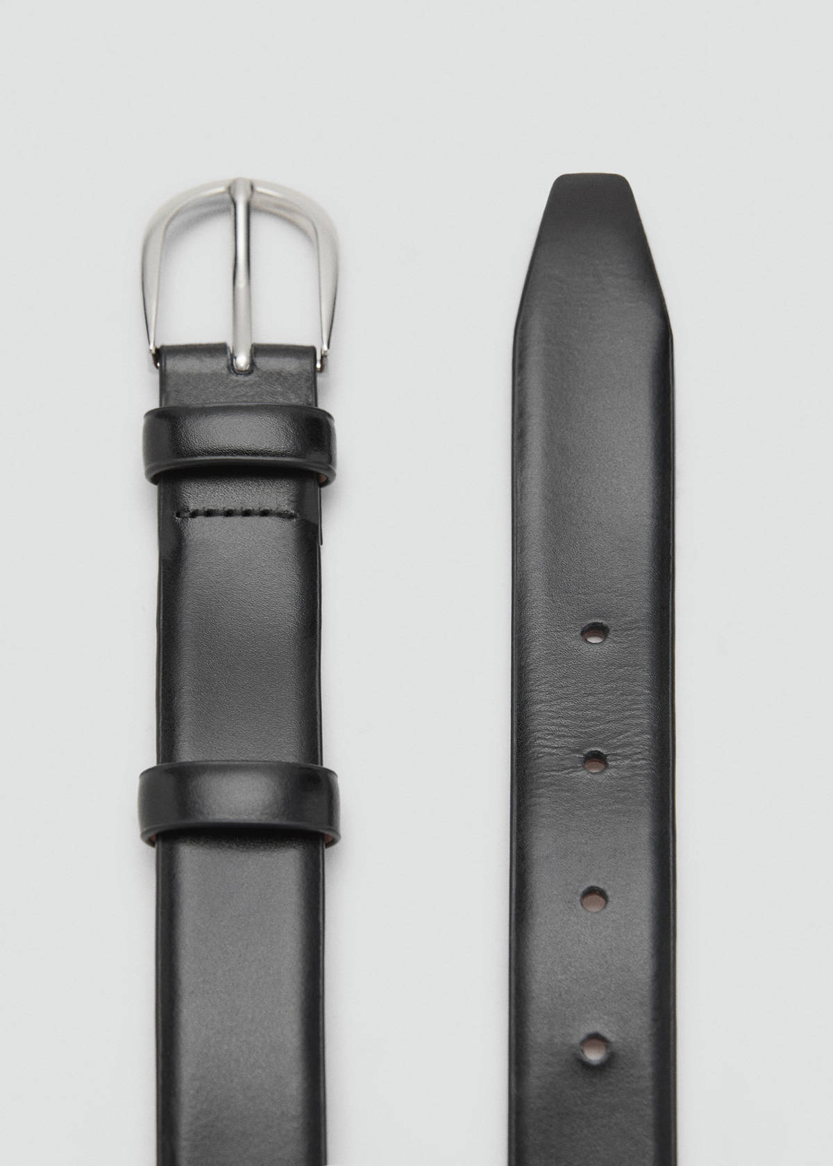 Buckle leather belt