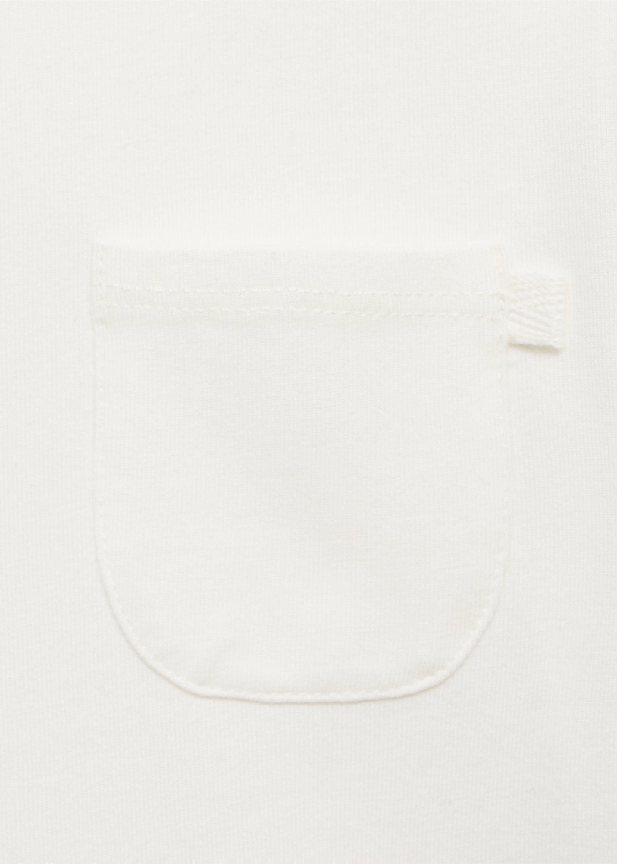 Cotton body pocket - Details of the article 0, Off White. Ref: 17001253-00.
