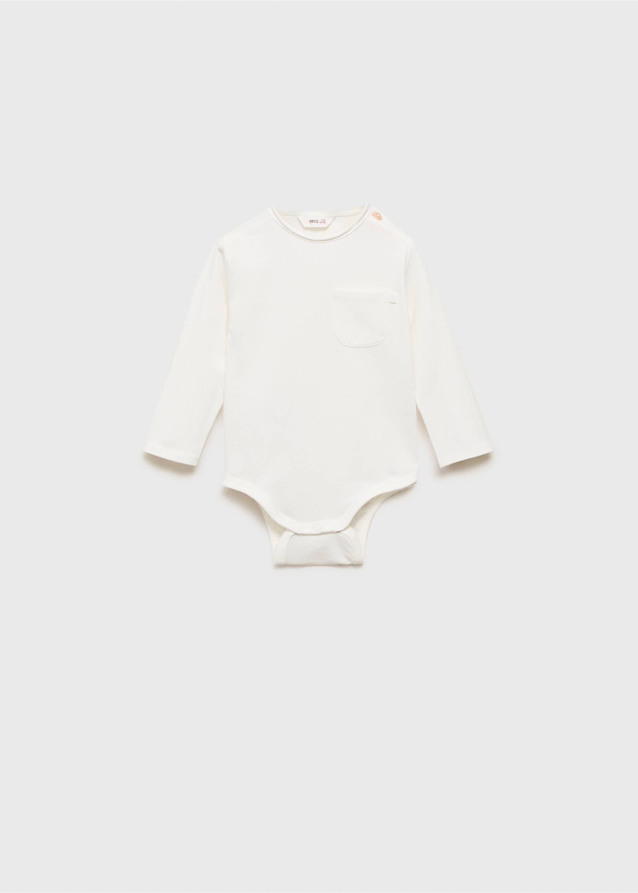 Cotton body pocket - Article without model, Off White. Ref: 17001253-00.