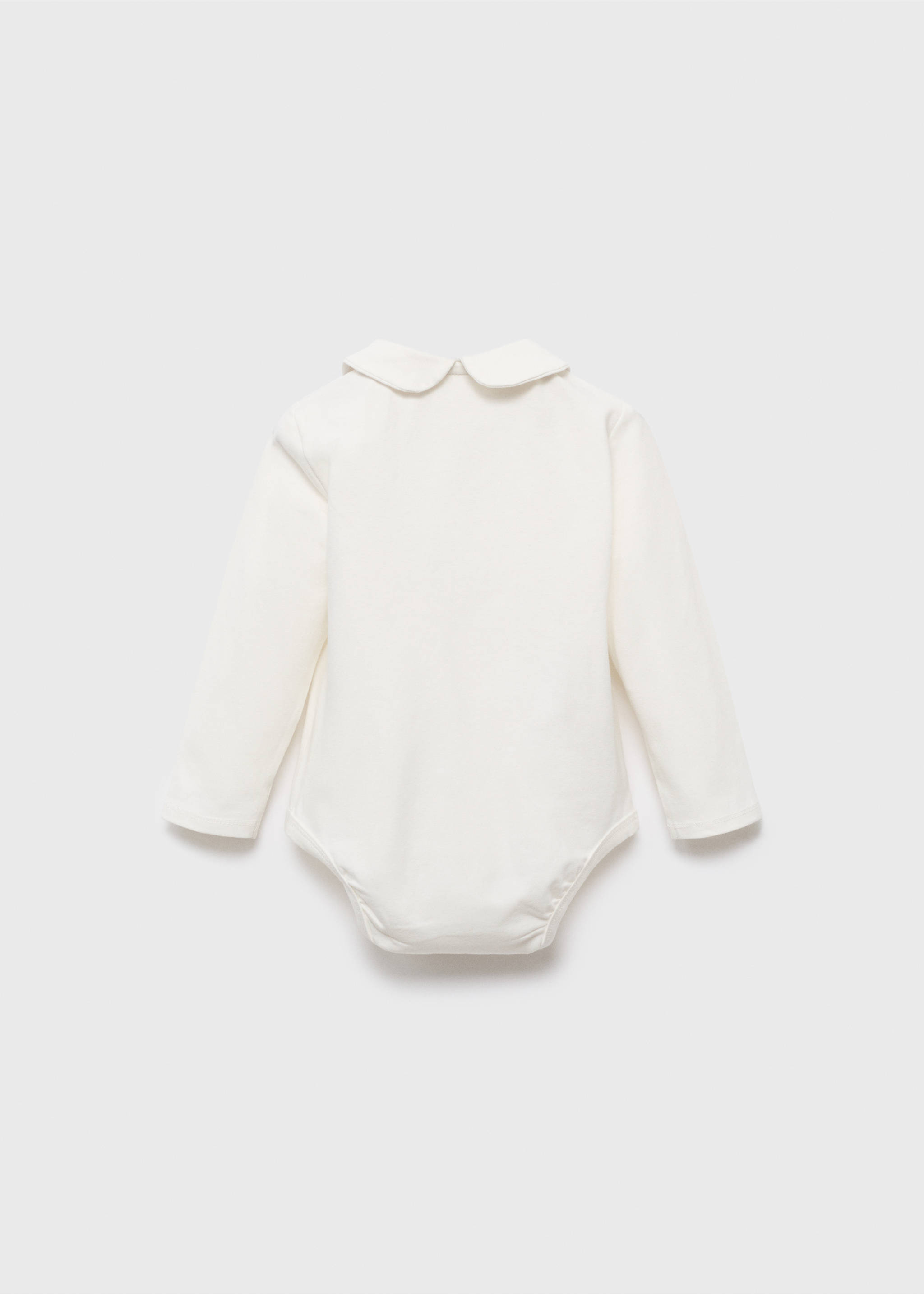 Polo-neck body with pocket - Reverse of the article, Off White. Ref: 17001255-00.