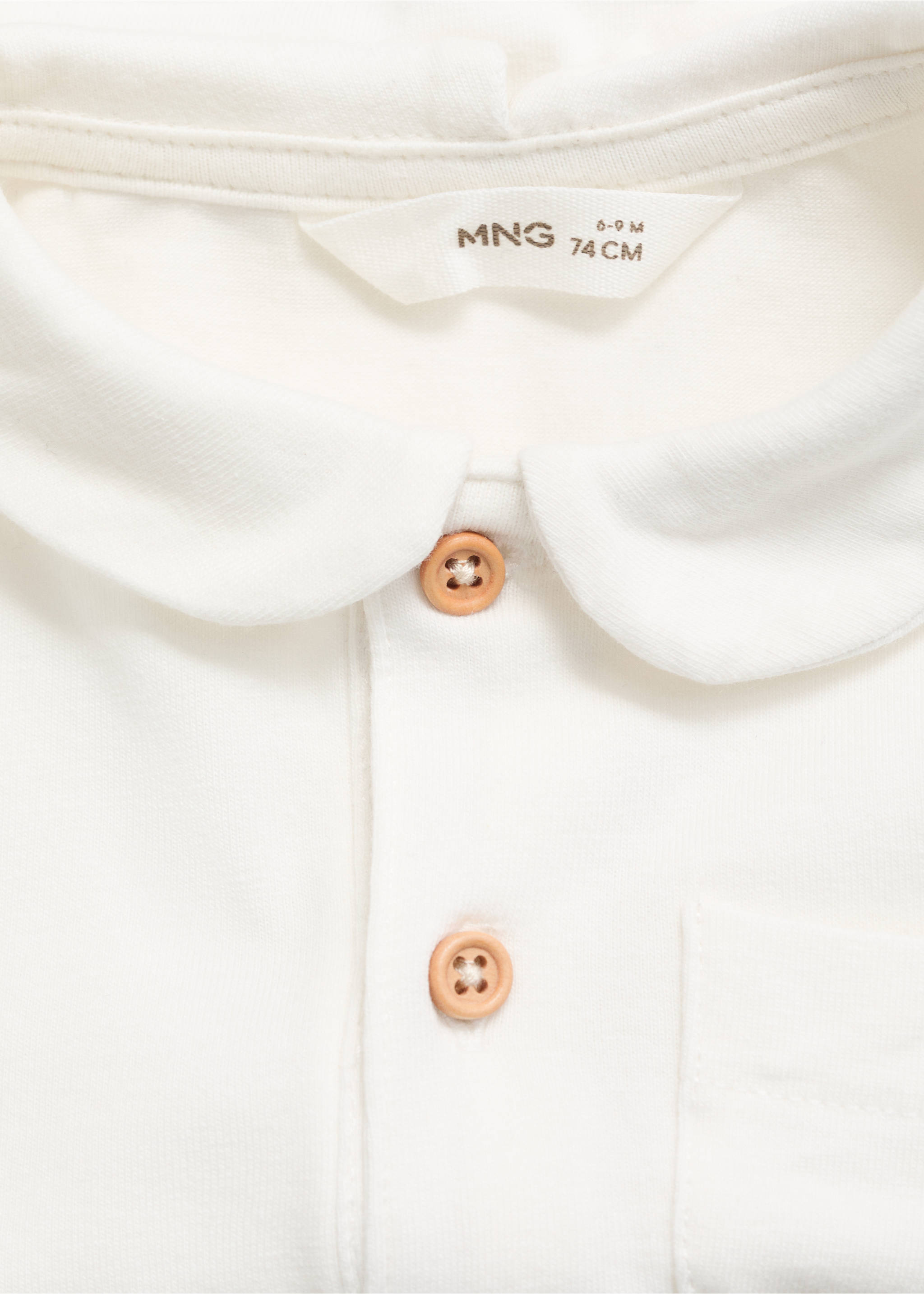 Polo-neck body with pocket - Details of the article 8, Off White. Ref: 17001255-00.