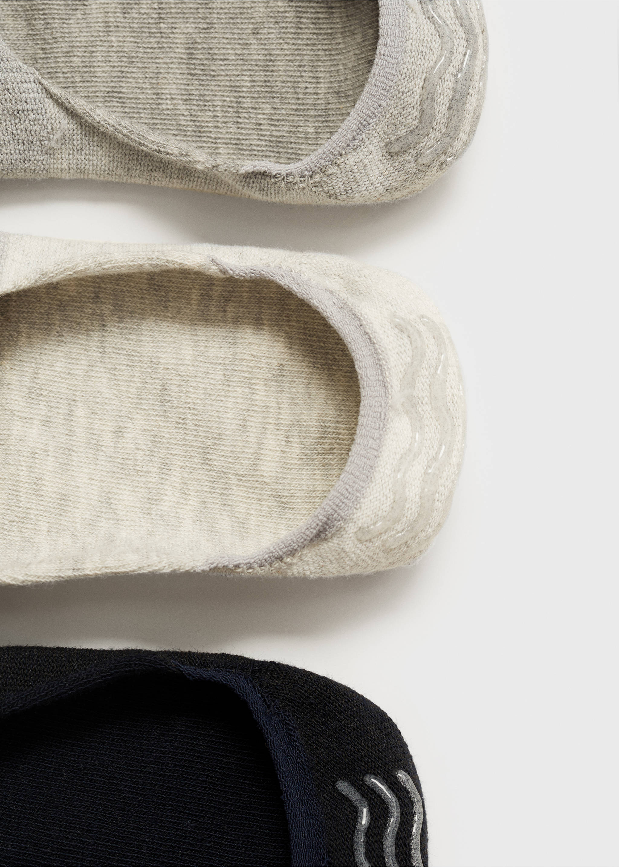 3-pack of invisible socks - Details of the article 0, Grey. Ref: 17001262-00.