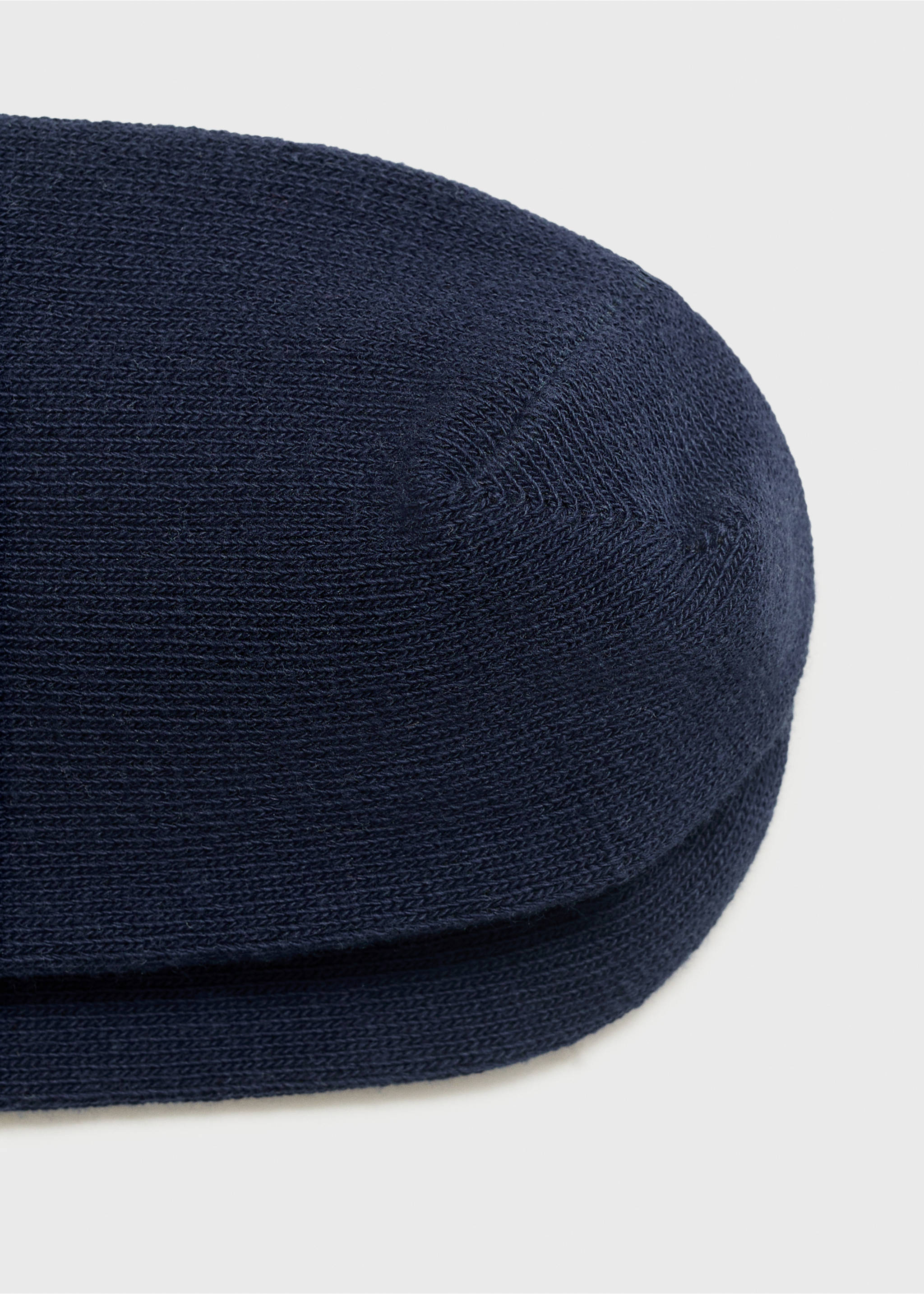 Striped cotton socks - Details of the article 8, Navy. Ref: 17001265-00.