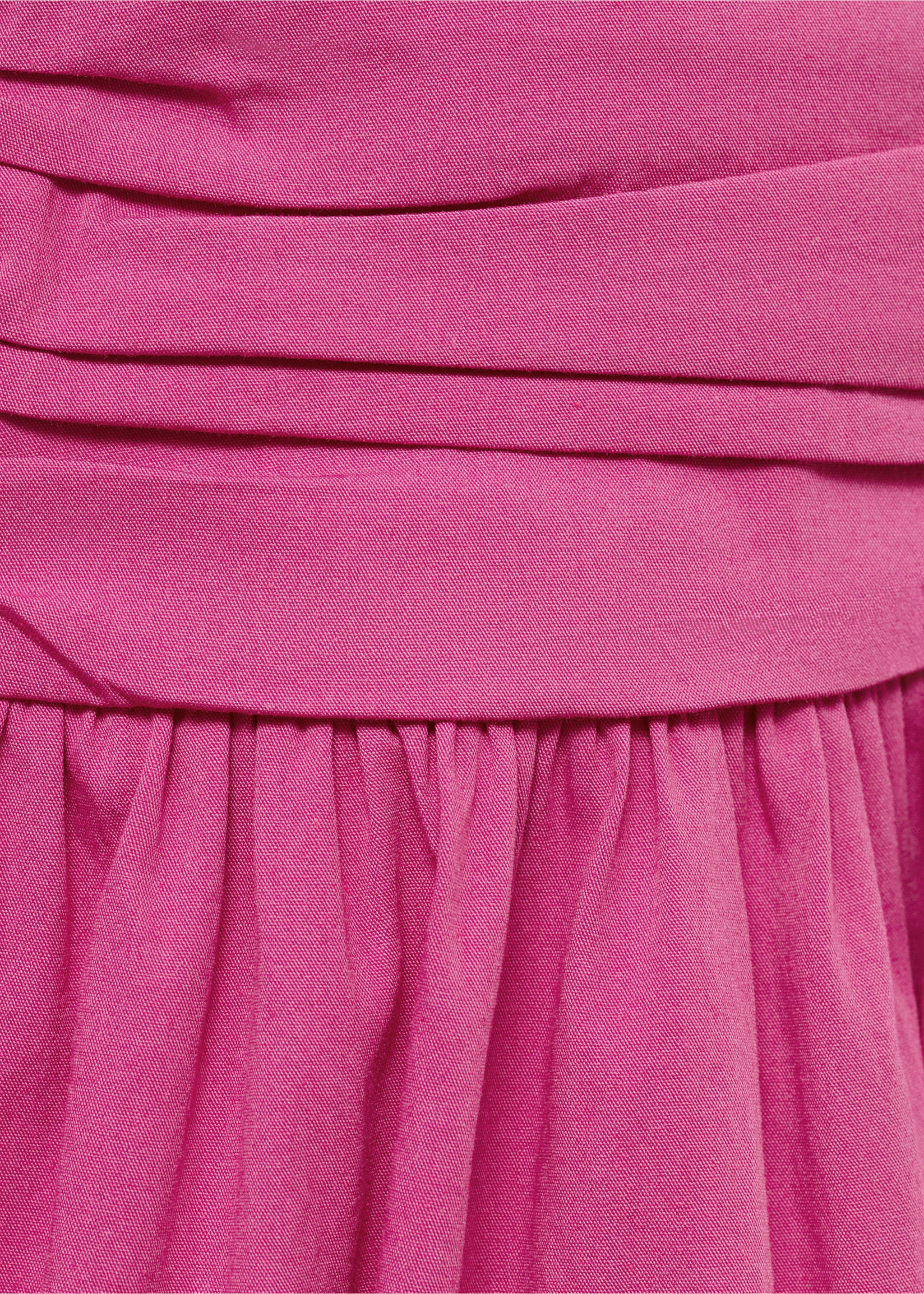 Schulterfreies Midi-Kleid - Detail des Artikels 0, Fuchsia. Ref: 17001275-00.