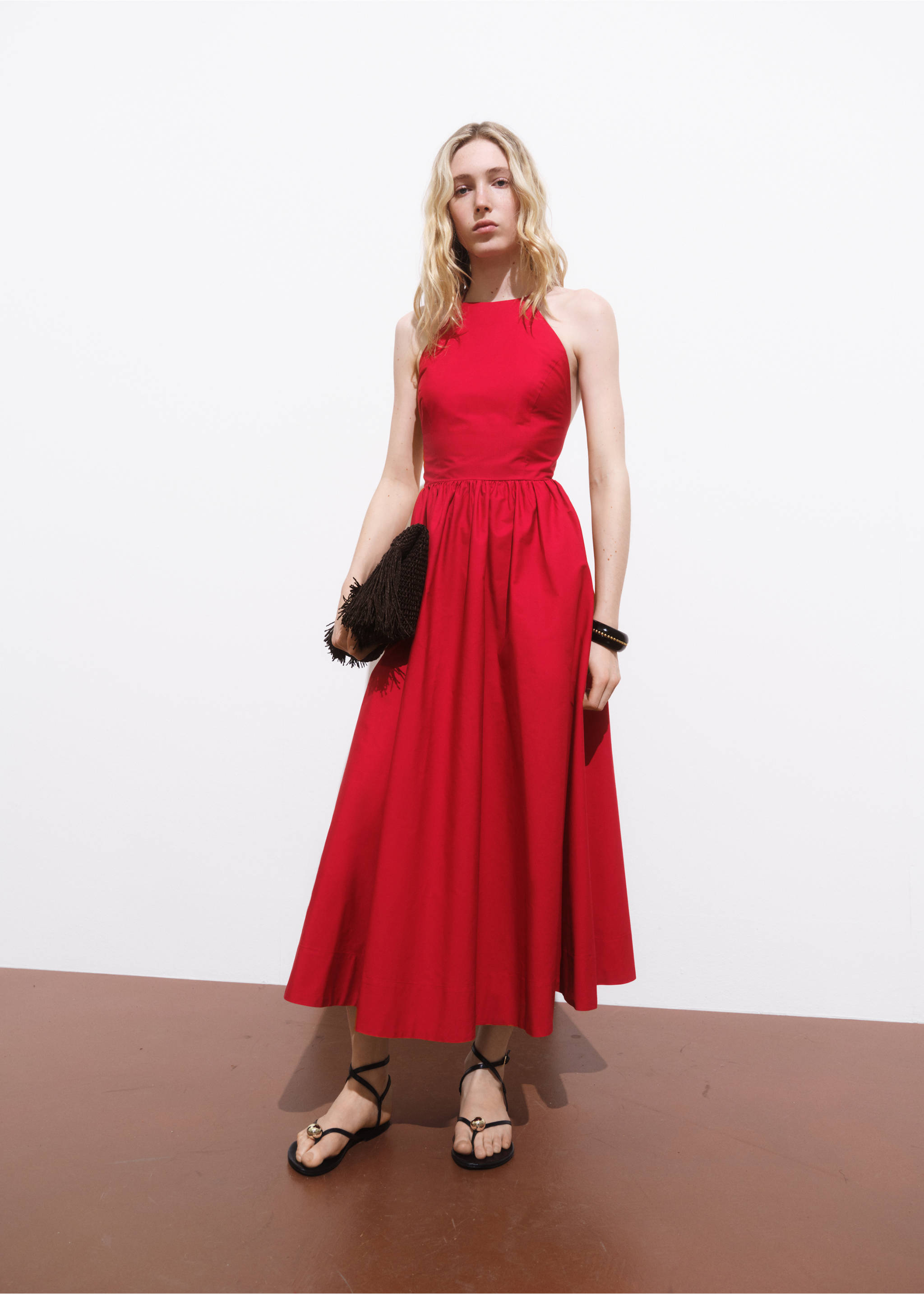 basic dress long Black Basic Evening Dress
