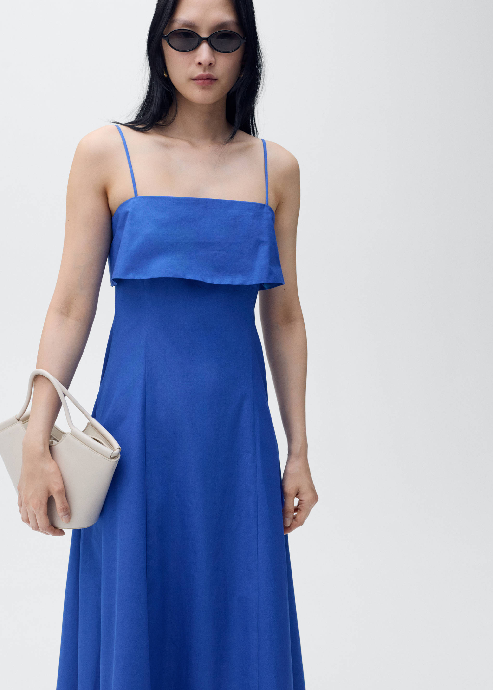 Flared cotton dress - Medium plane