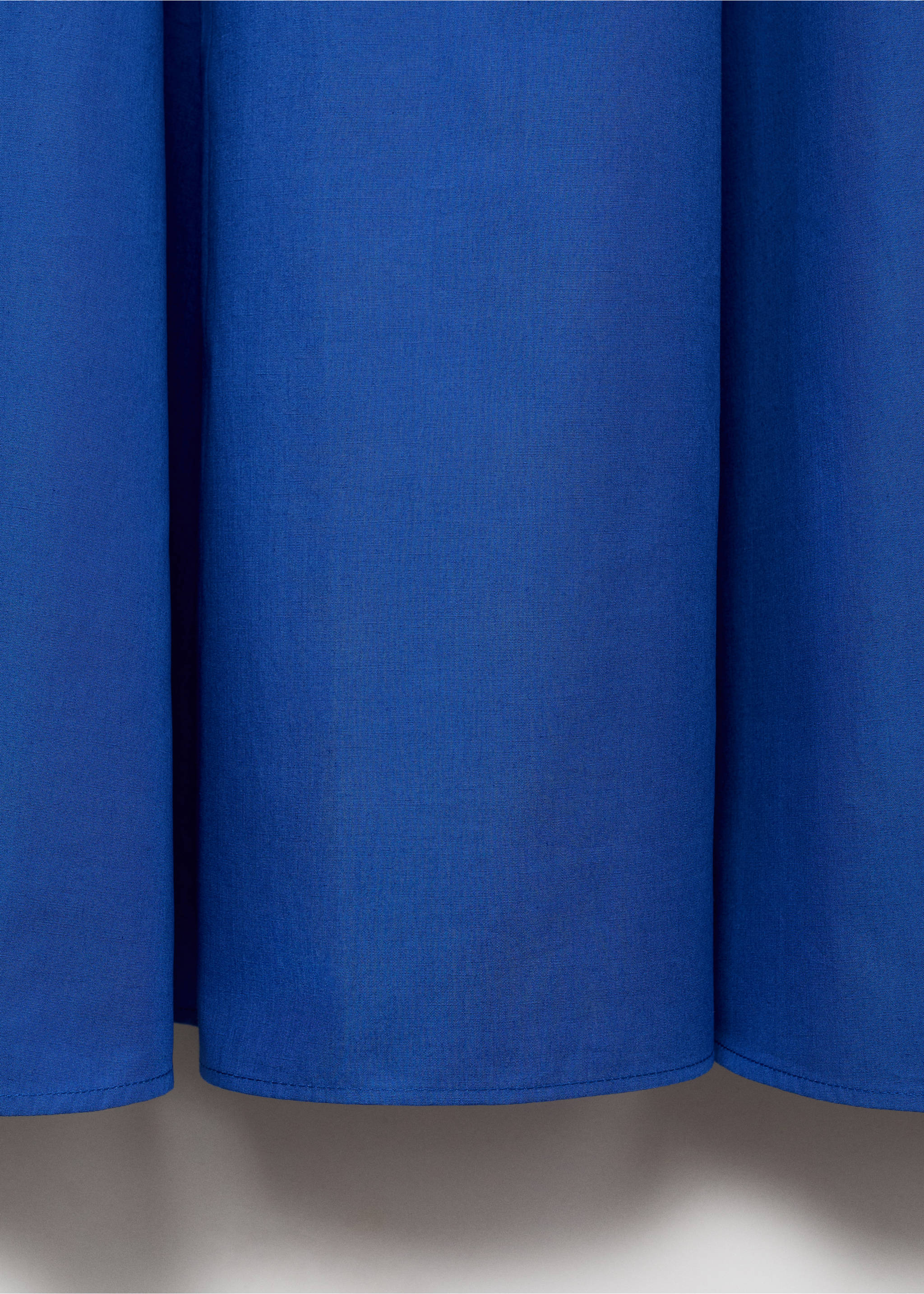 Flared cotton dress - Details of the article 0, Blue. Ref: 17001277-00.