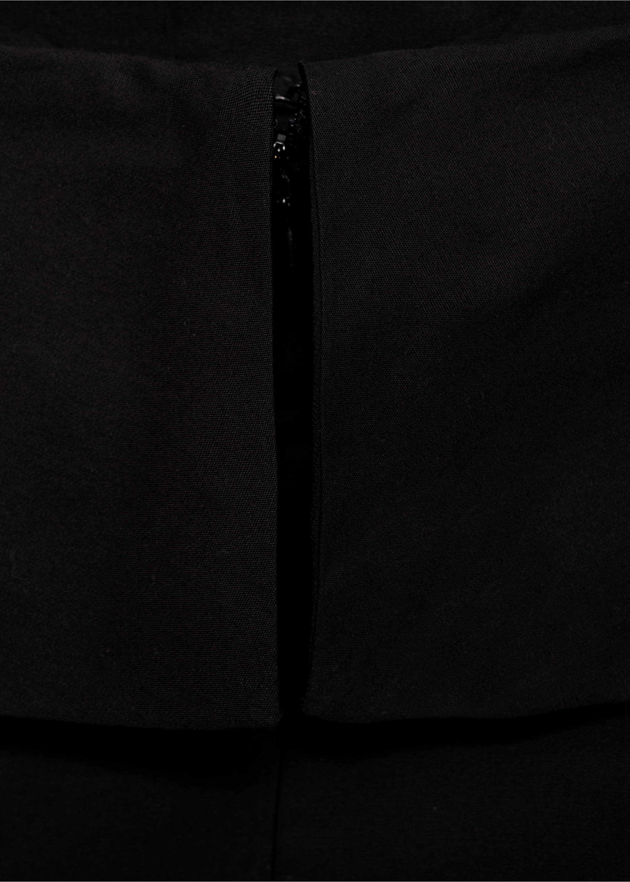 Flared cotton dress - Details of the article 8, Black. Ref: 17001277-00.