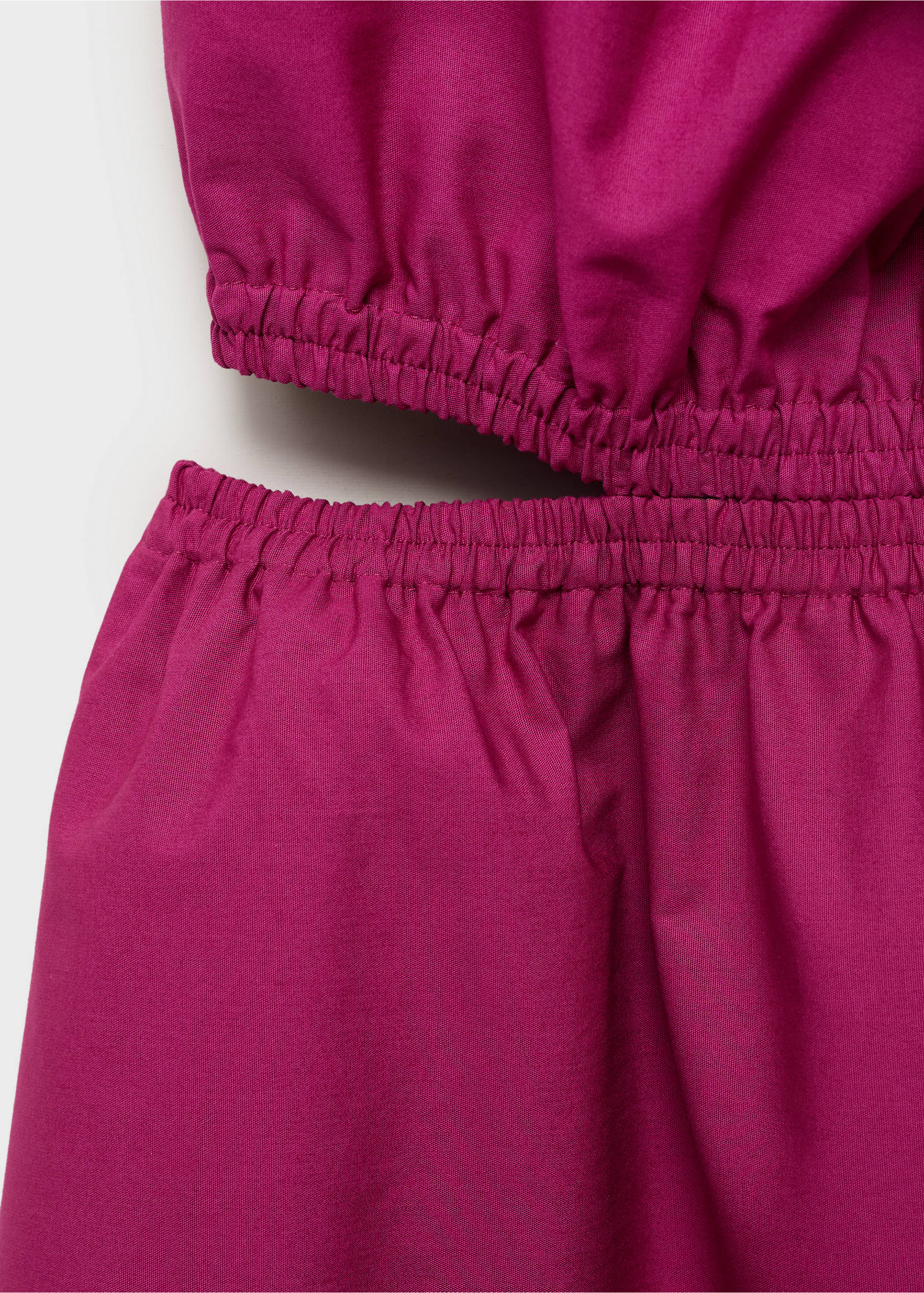 Asymmetrical dress with cut-out - Details of the article 0, Fuchsia. Ref: 17001278-00.