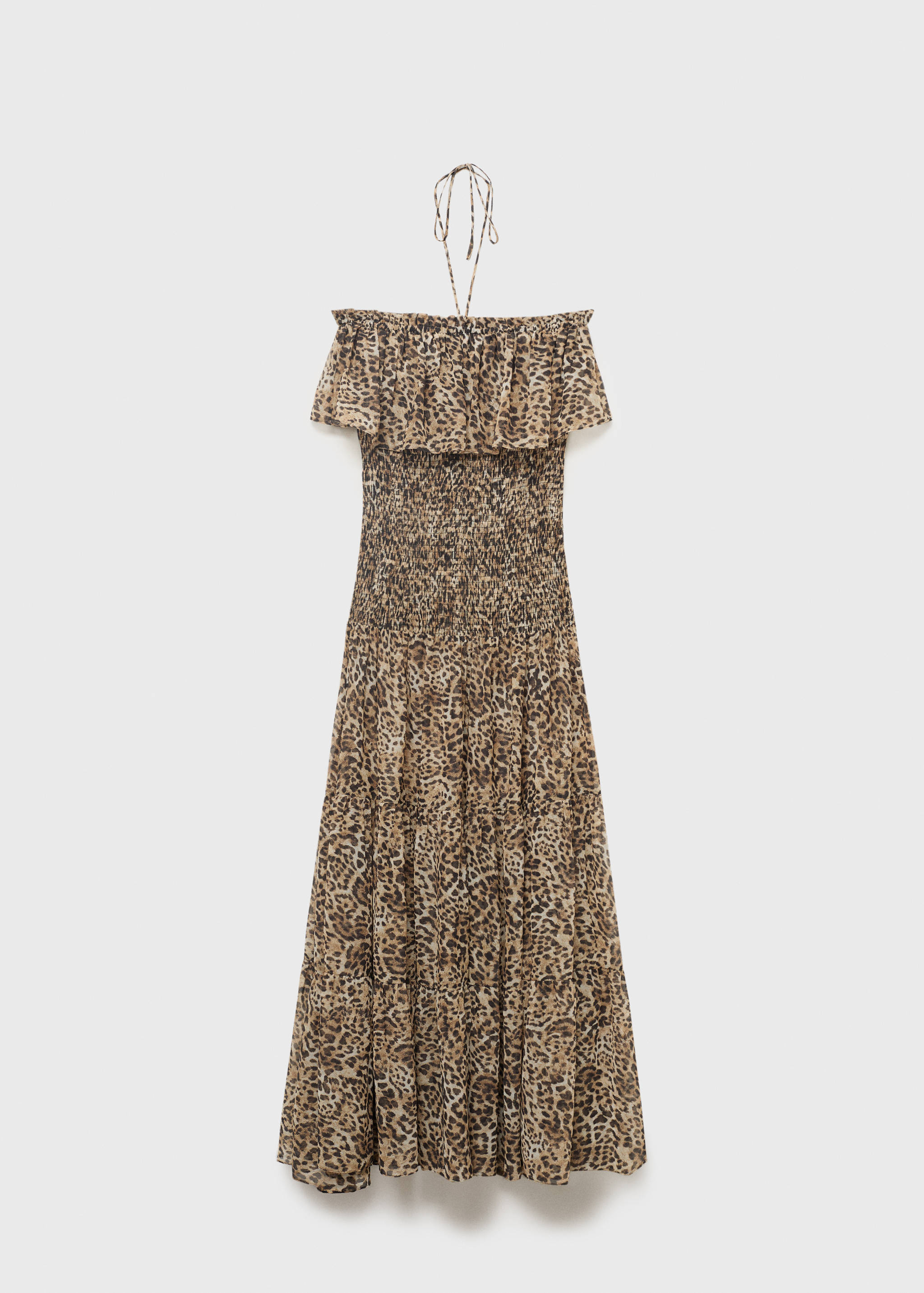 Leopard-print maxi-dress - Article without model