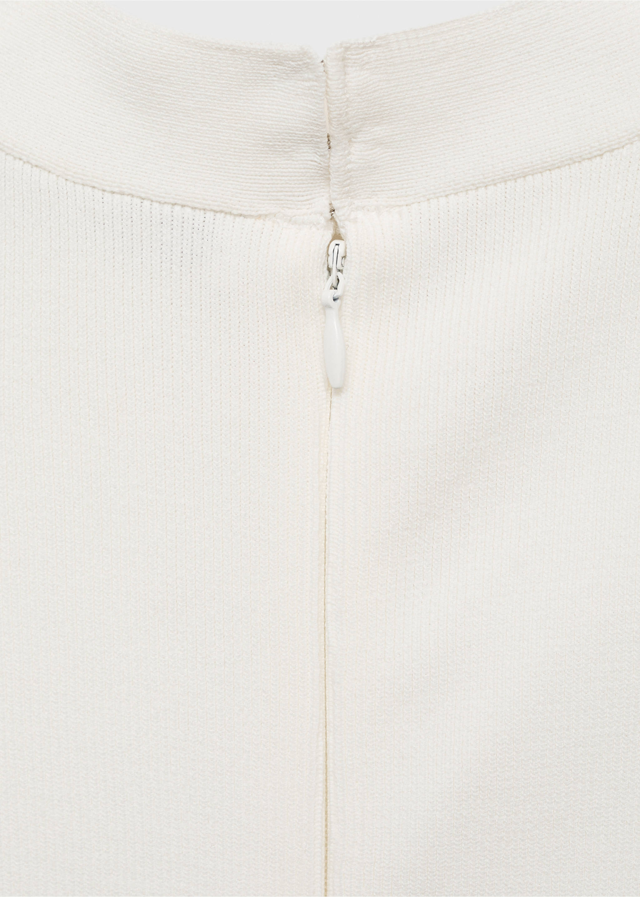 Combined long dress - Details of the article 0, White. Ref: 17001285-00.