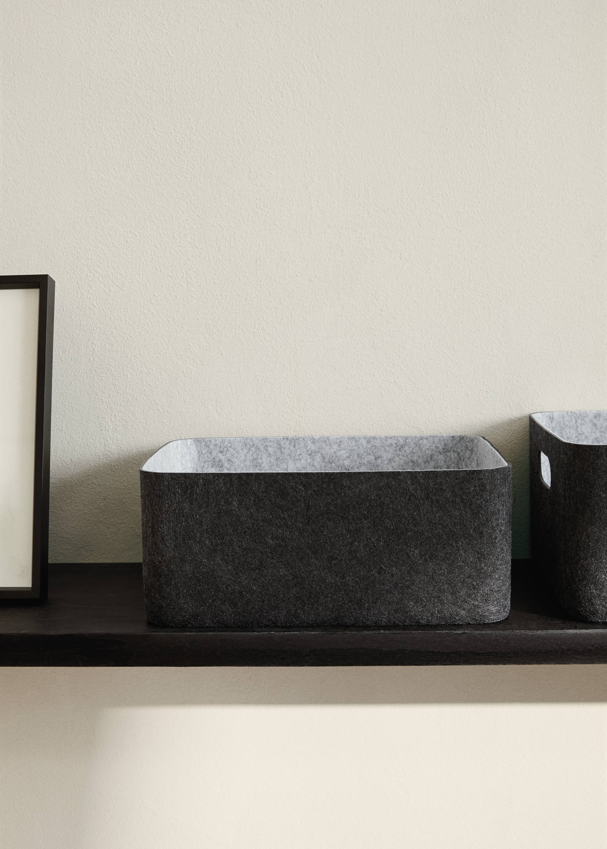 Medium felt box with handles - General plane
