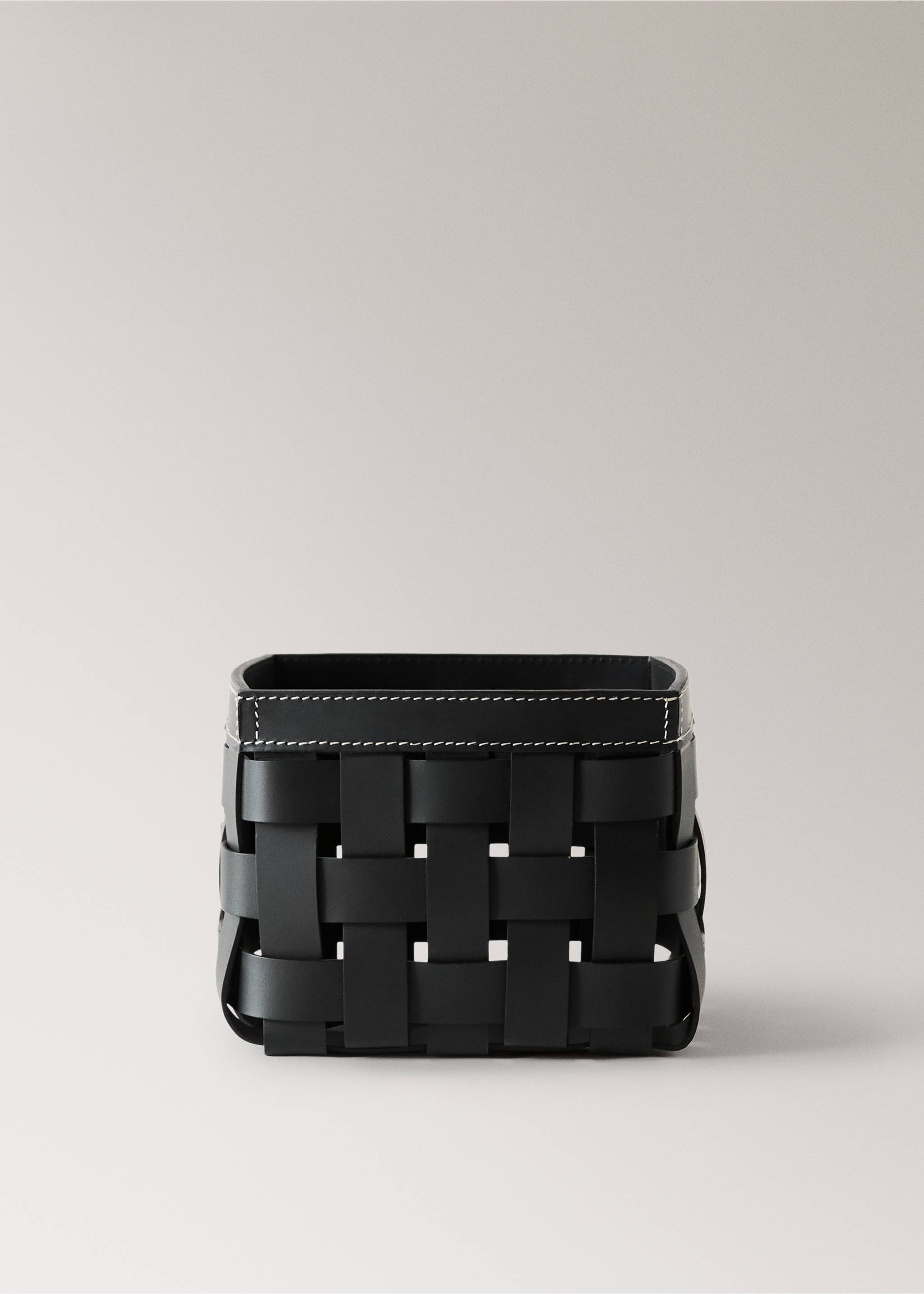Malý košze zapletené kůže - Zboží bez modelu, Černá. Ref: 17001564-00.