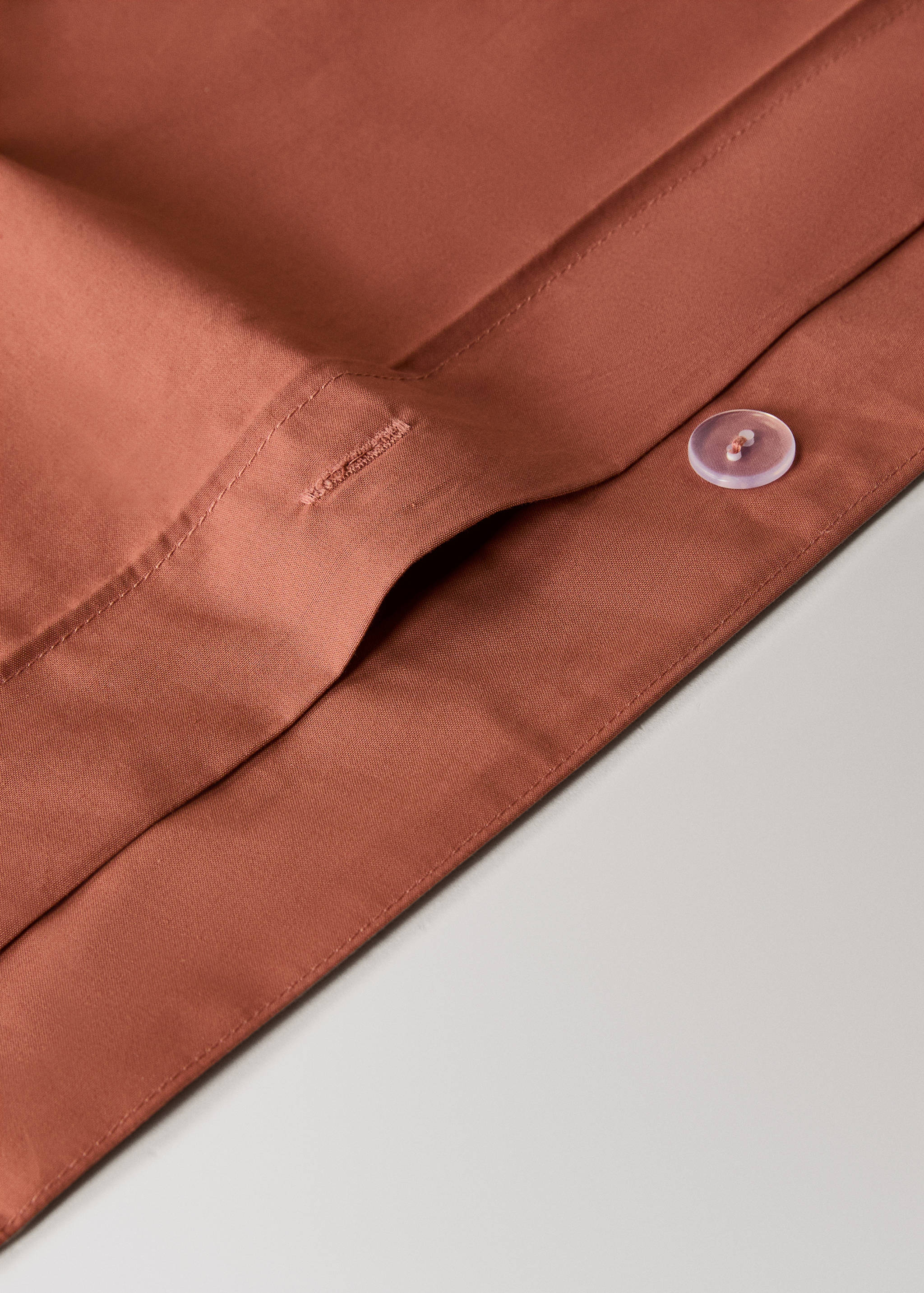 Percale cotton duvet cover Superking bed - Details of the article 1