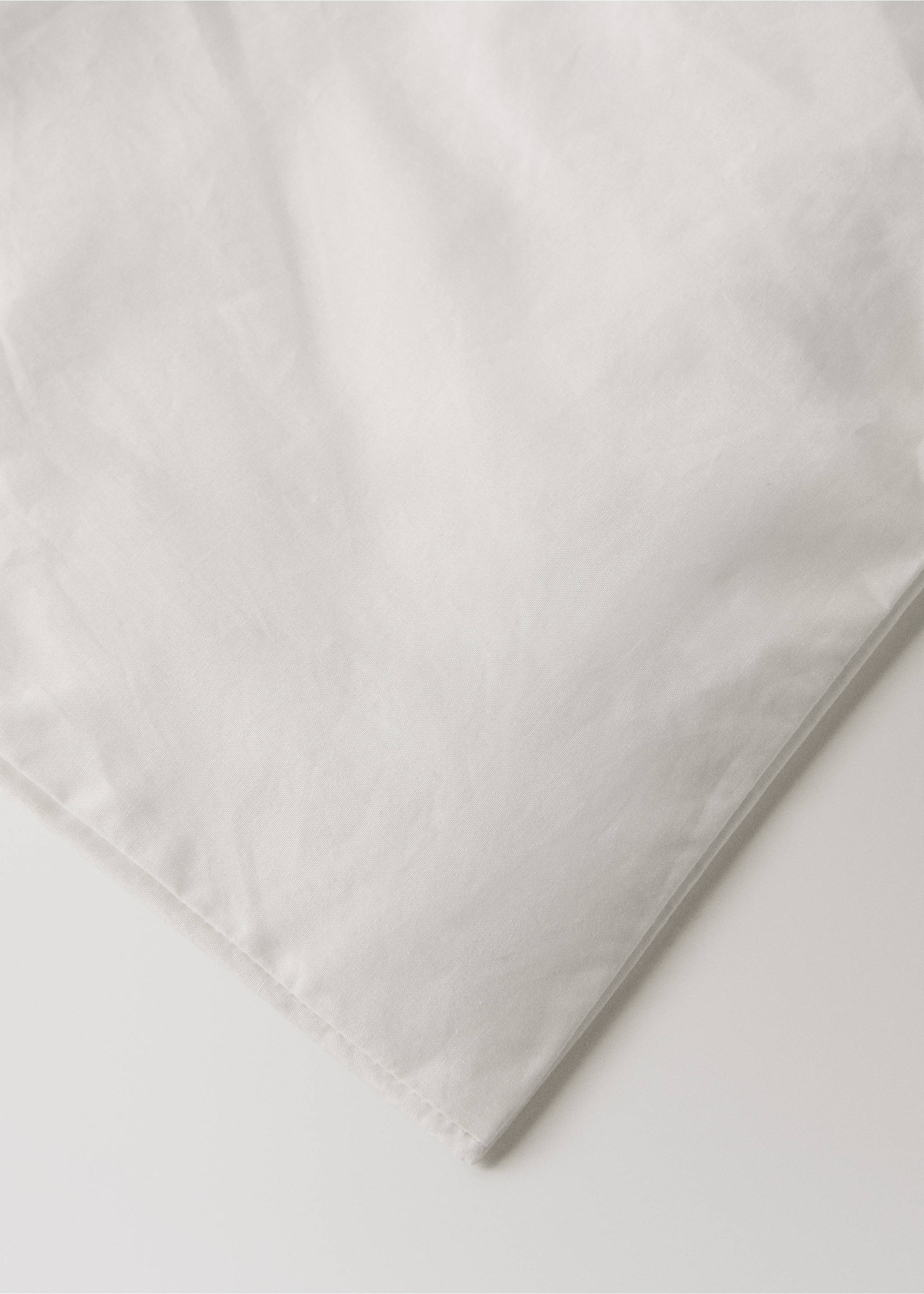 Percale cotton duvet cover King bed - Details of the article 3, Ecru. Ref: 17001567-00.