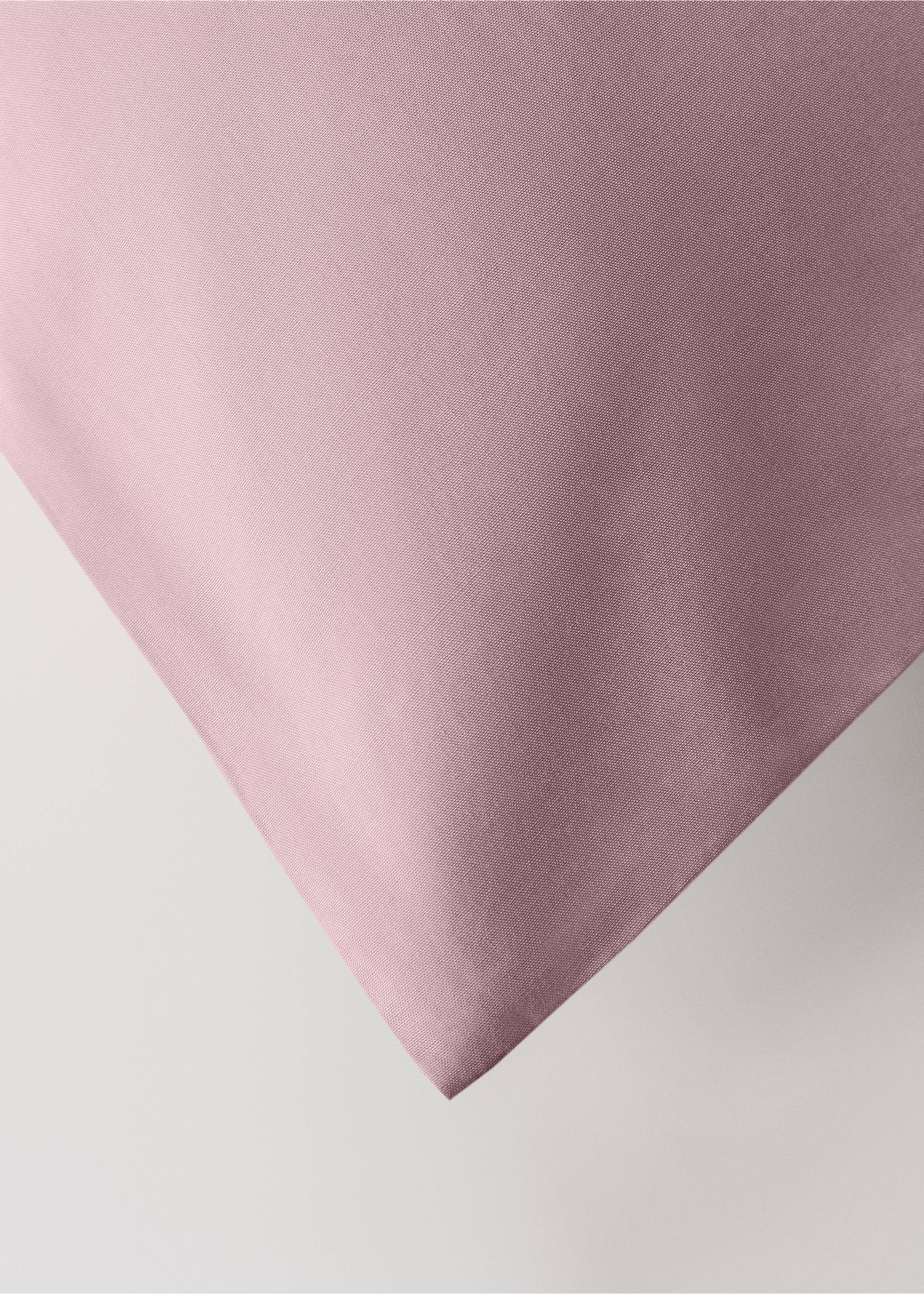 Percale cotton duvet cover King bed - Details of the article 3, Plum. Ref: 17001567-00.