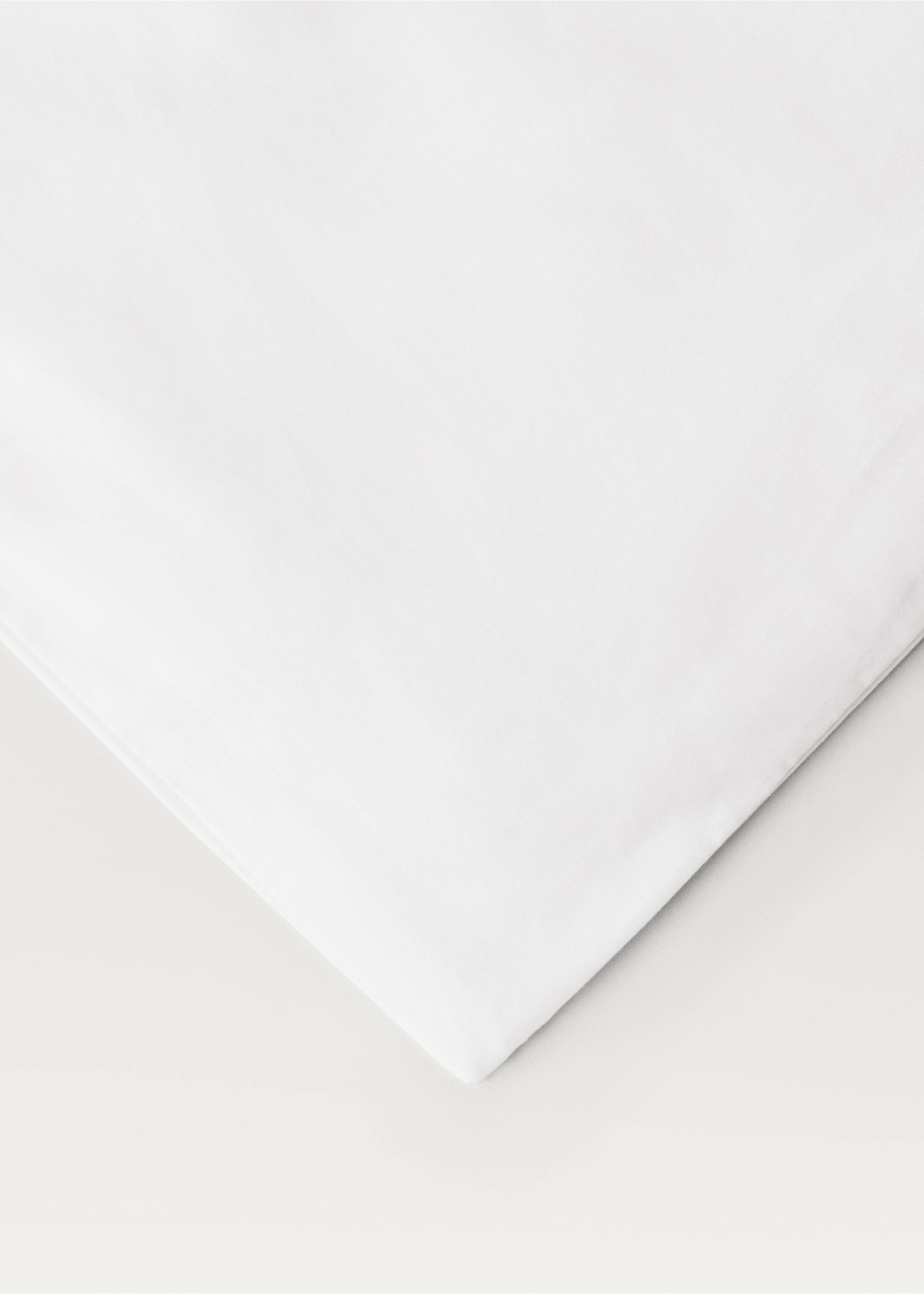 Bettbezug aus Baumwoll-Perkal mit Fadendichte 300 für 135/140 cm Bett - Detail des Artikels 3, Ecru. Ref: 17001571-00.