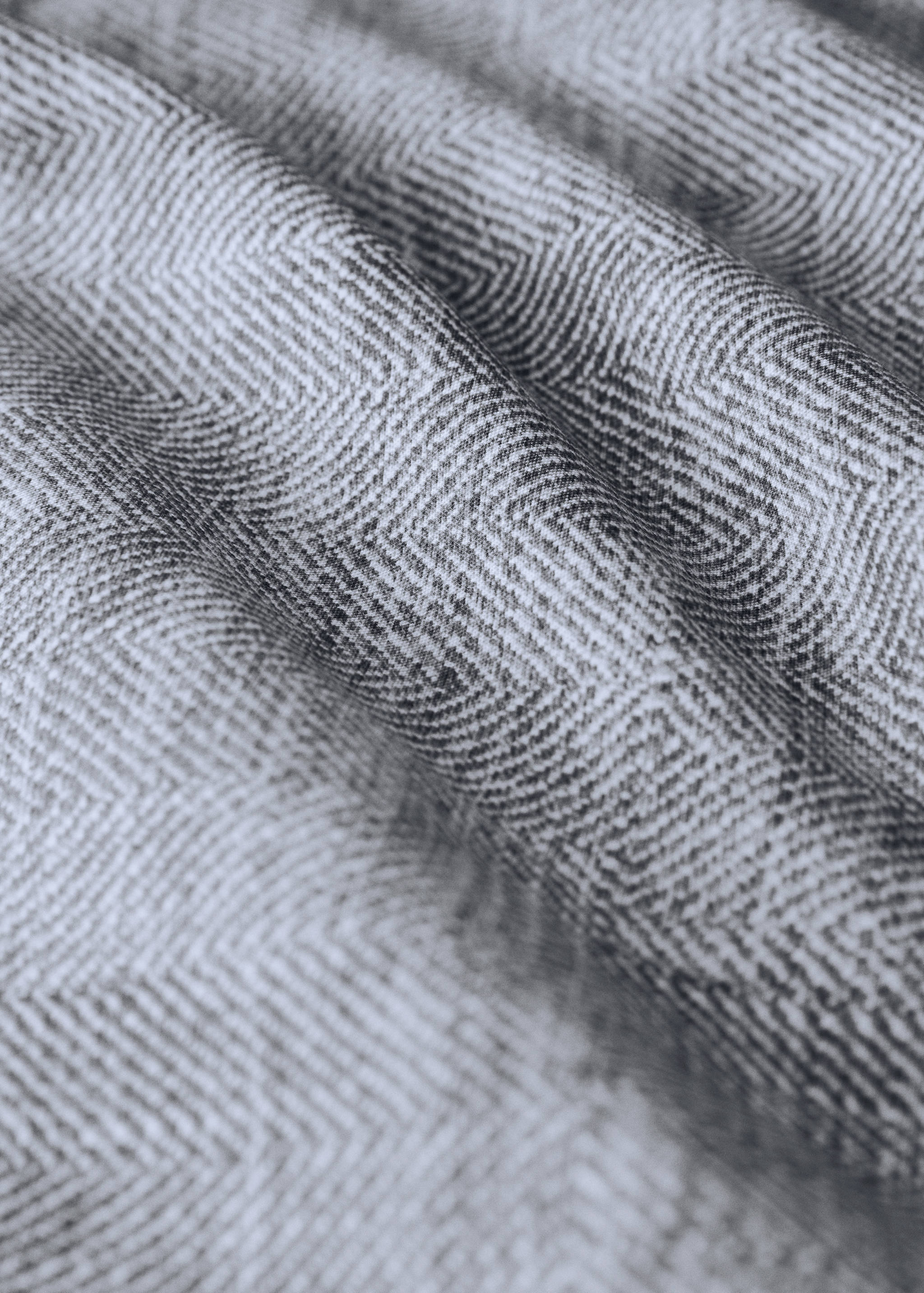 Housse de couette percale de coton 200 fils imprimé chevron lit 135/140 cm - Détail de l'article 2