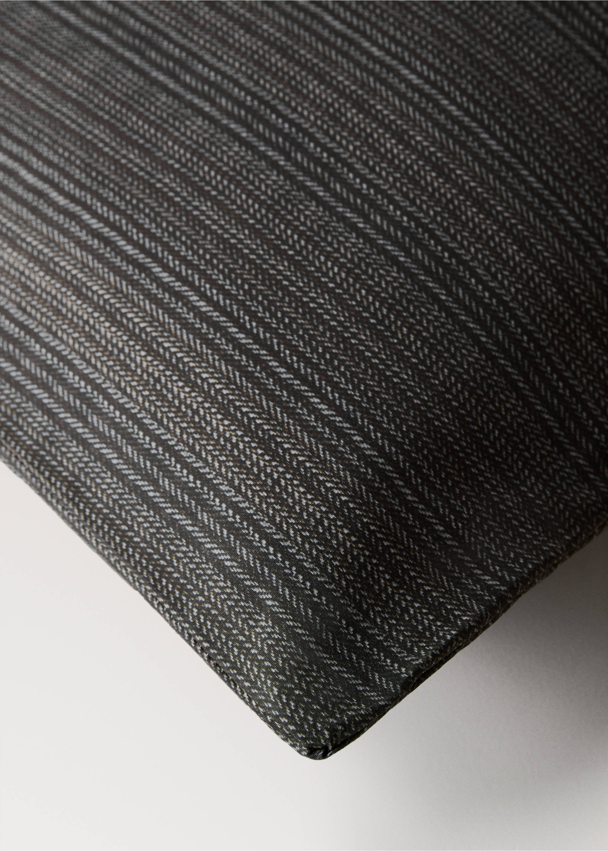 Bettbezug aus Baumwollperkal mit Schneiderdruck für ein 90 cm Bett - Detail des Artikels 3, Schokolade. Ref: 17001598-00.