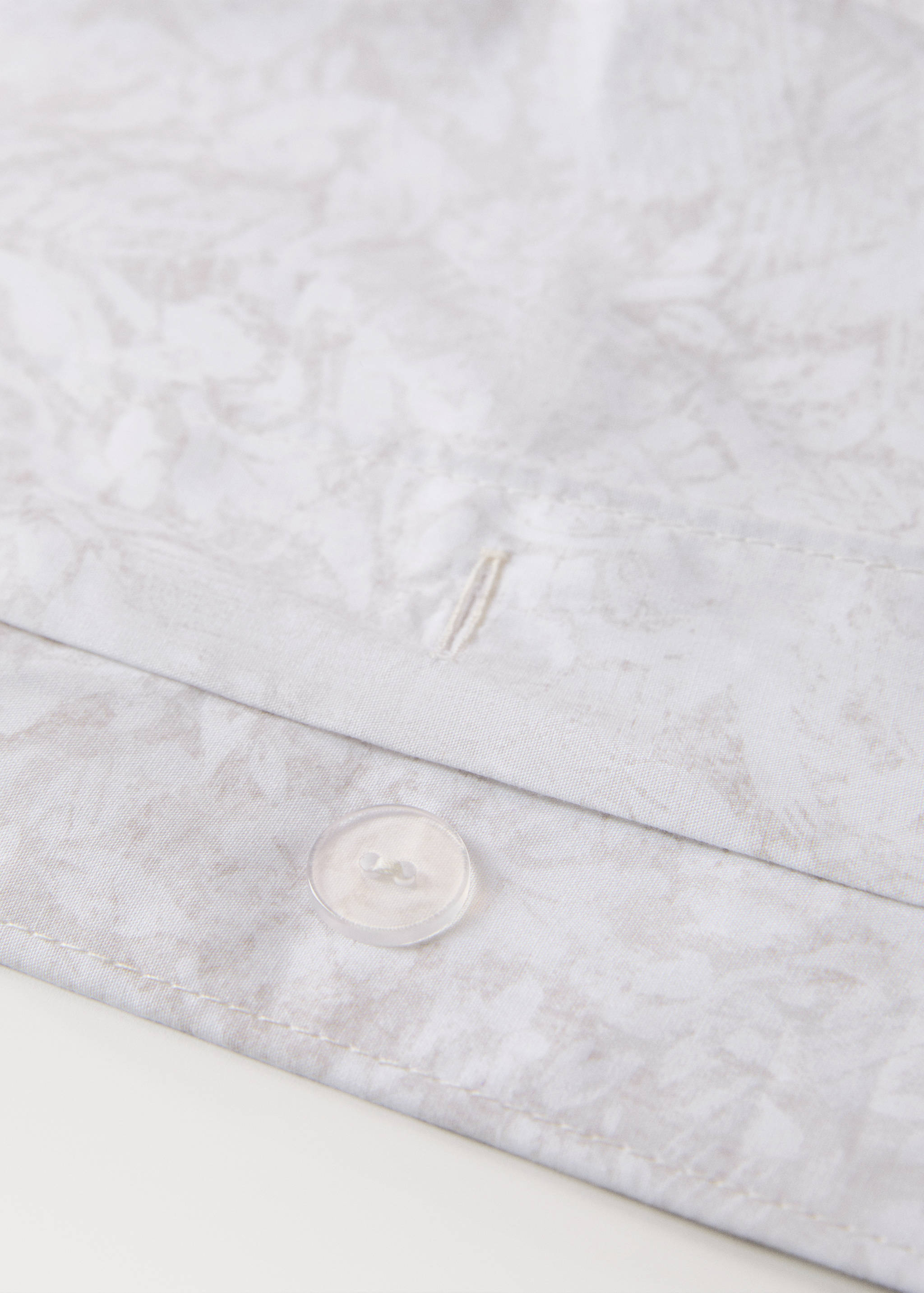 Percale cotton duvet cover with a blurred floral print for 180/200 cm bed - Details of the article 1