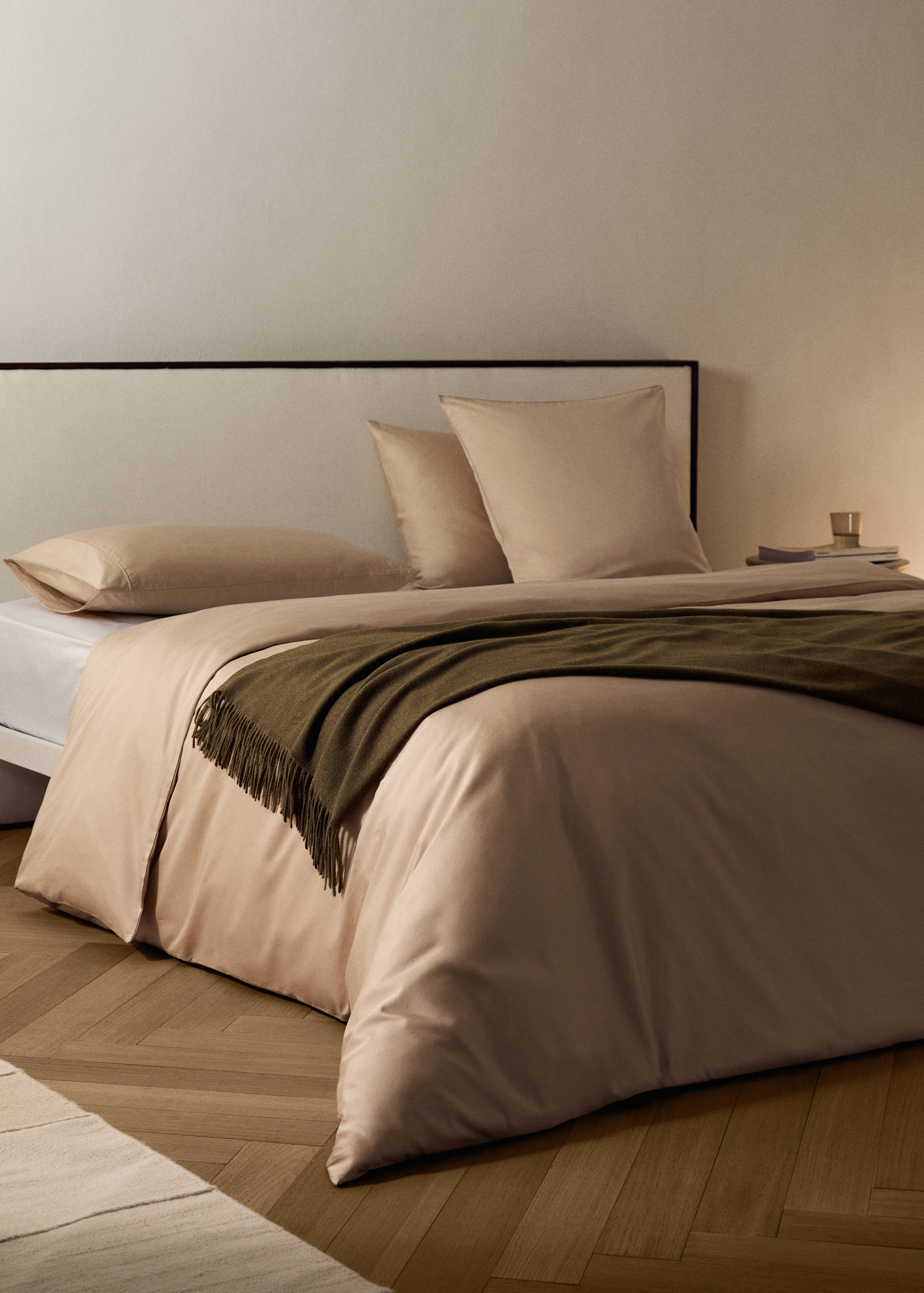 Housse de couette coton satin 600 fils lit 90 cm - Plan général