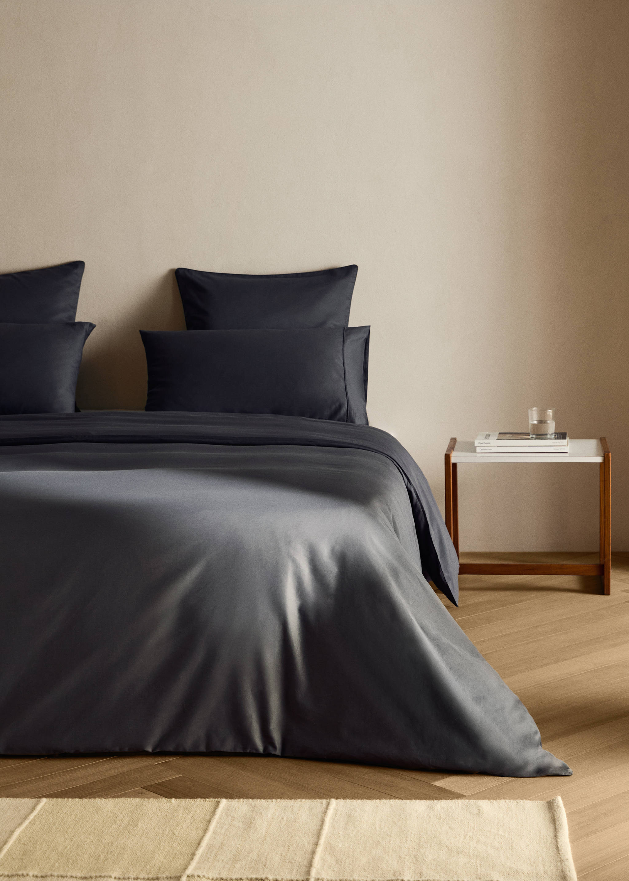 Housse de couette coton satin 600 fils lit 90 cm - Plan général