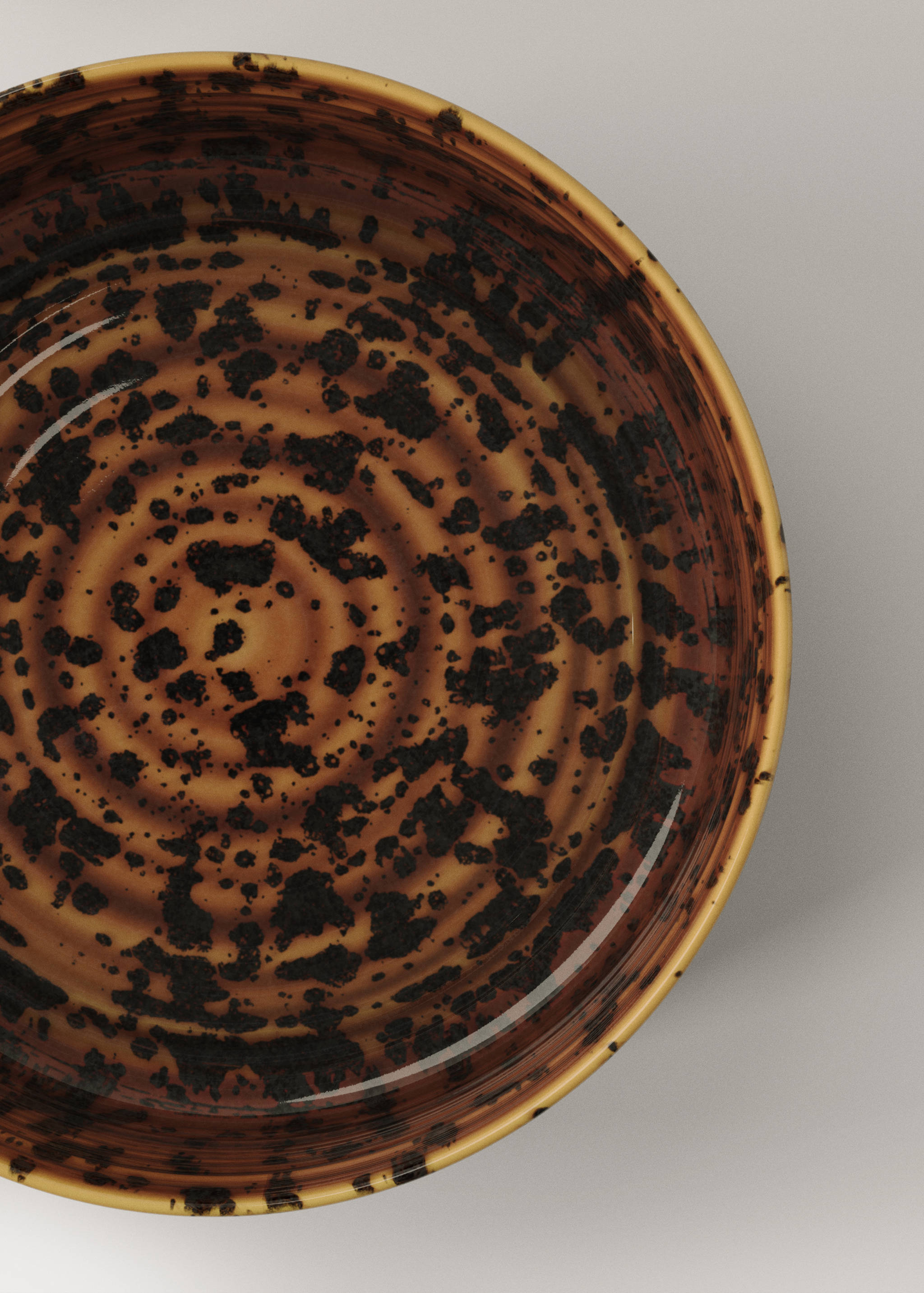 Large reactive glaze gres bowl - Details of the article 2