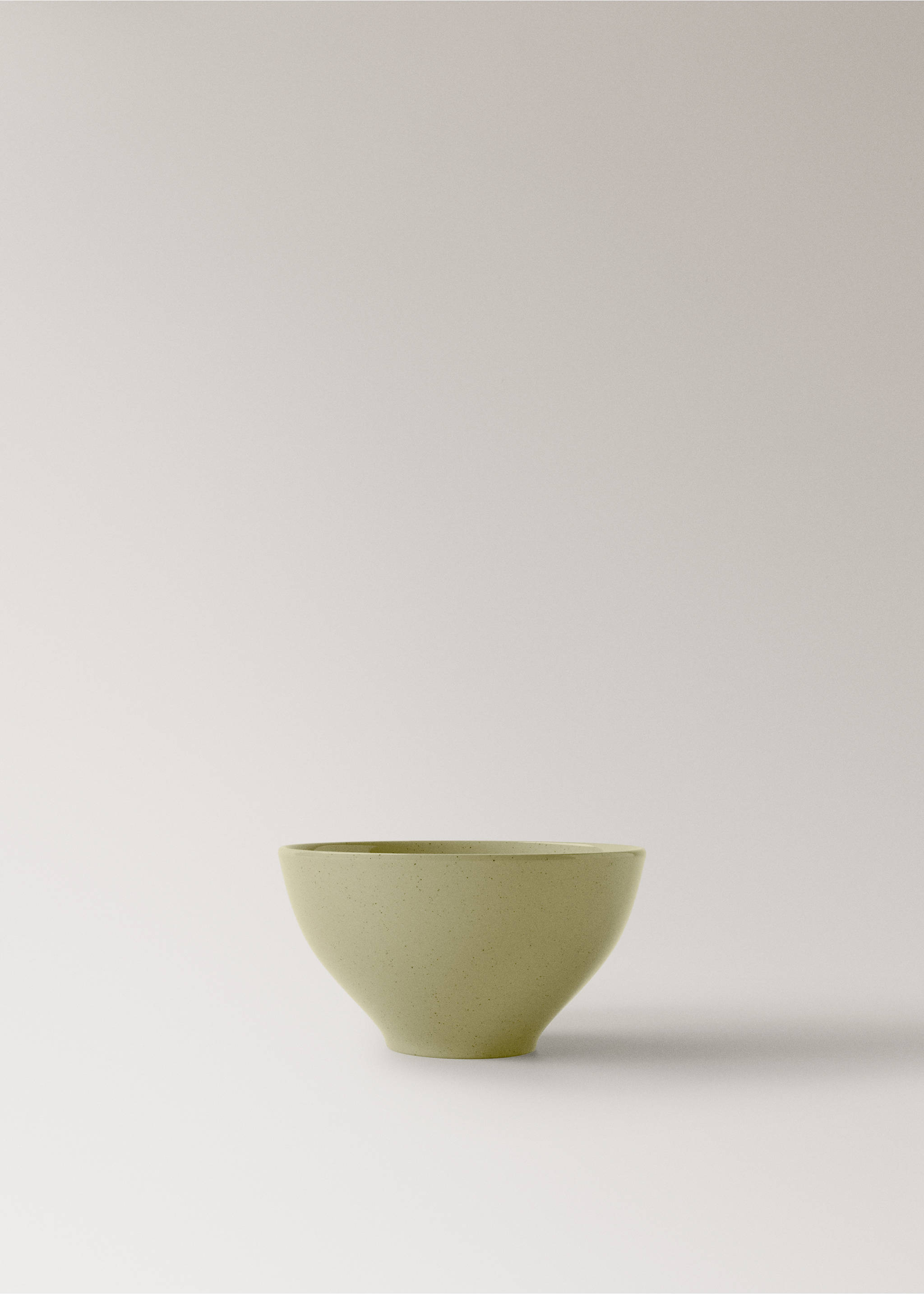 Stoneware bowl with spots - Article without model, Green. Ref: 17002044-00.