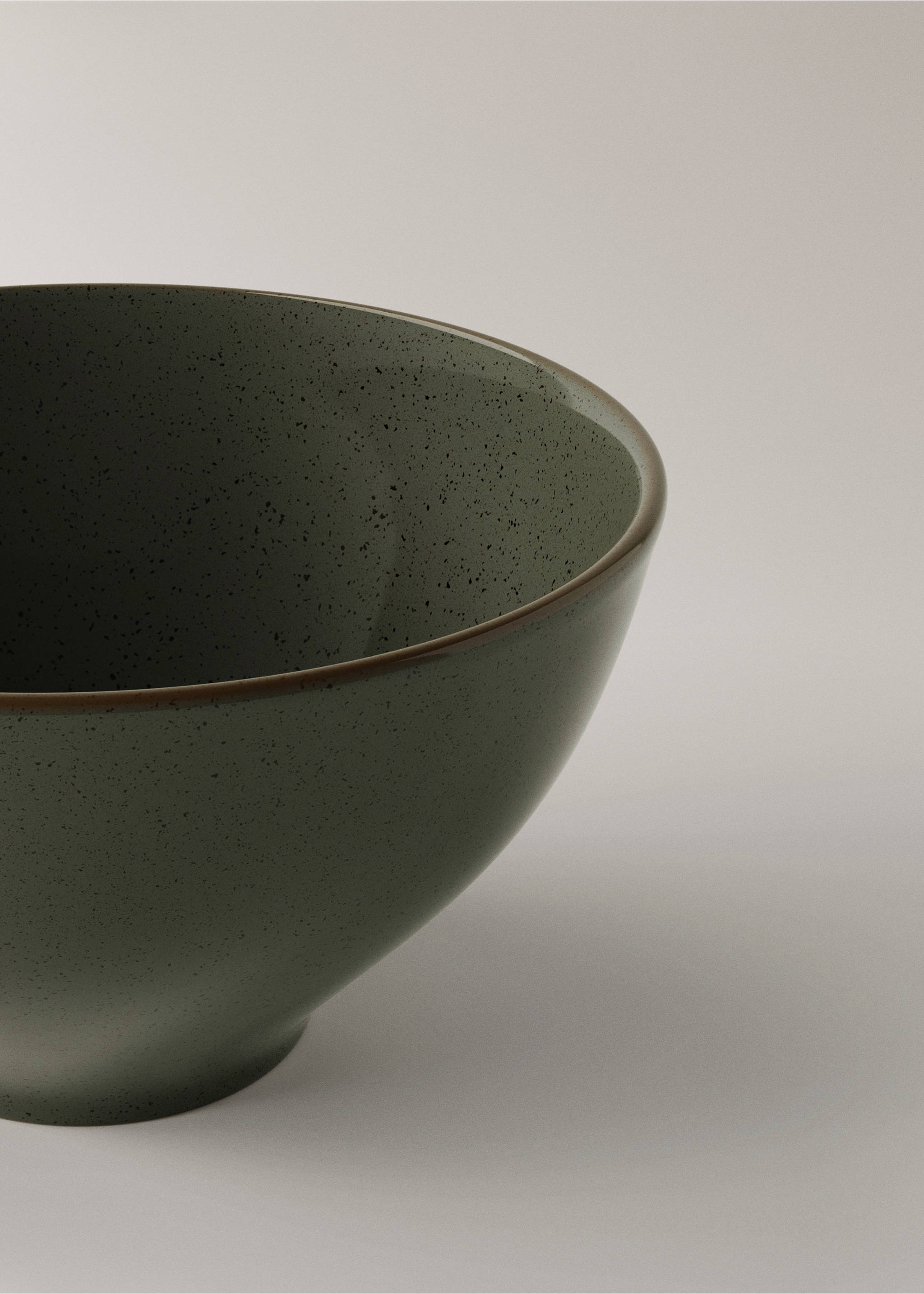 Stoneware bowl with spots - Details of the article 1, Dark Grey. Ref: 17002044-00.