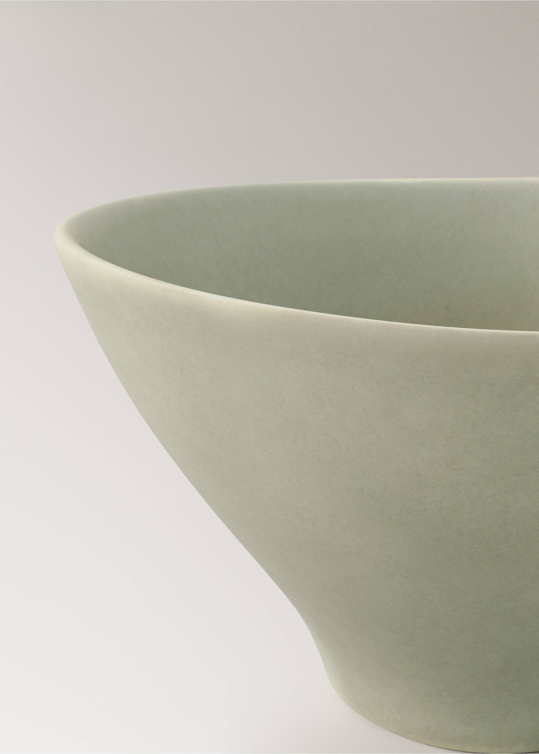 Large organic stoneware bowl - Details of the article 2, Sand. Ref: 17002045-00.