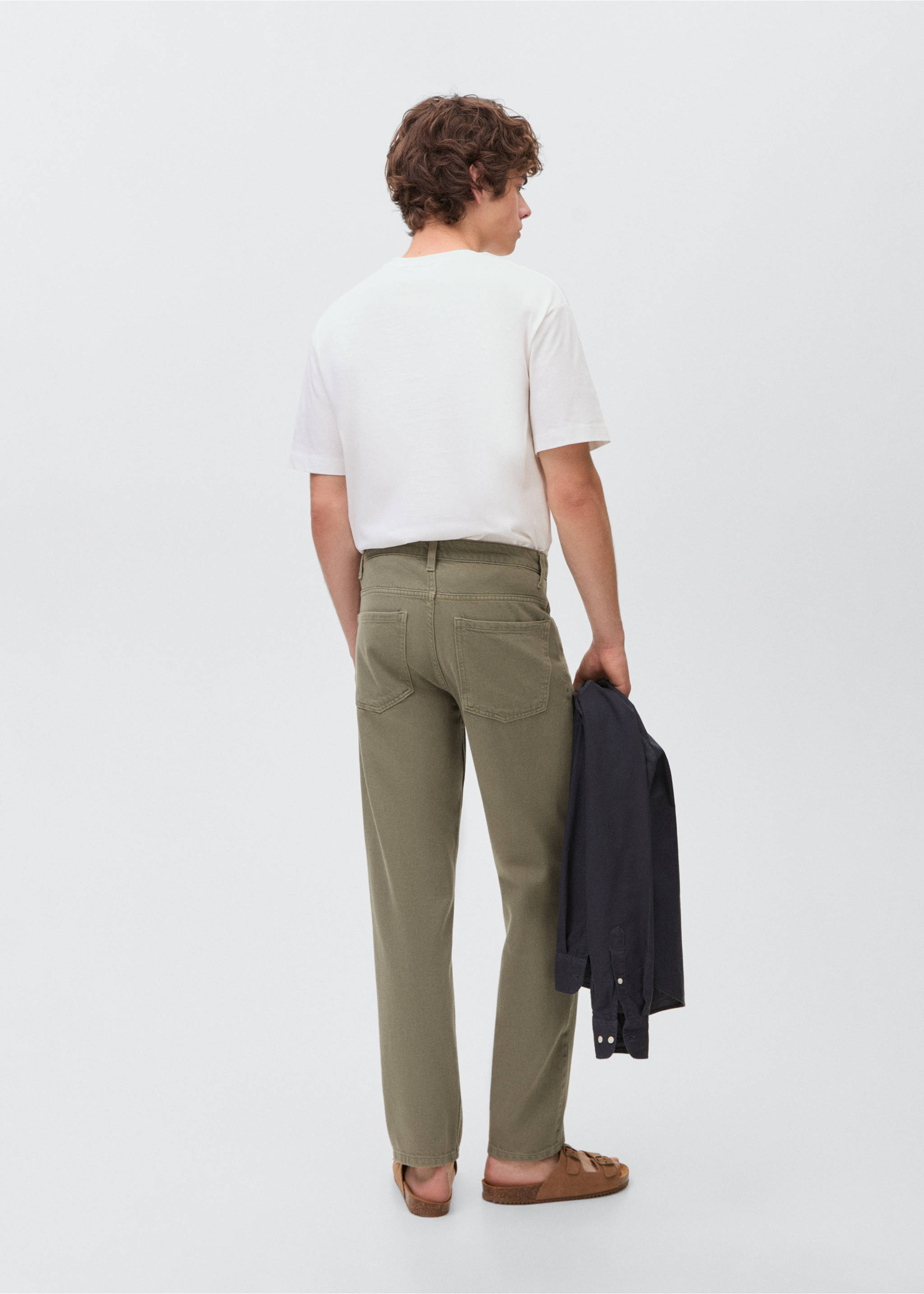 Regular-fit jeans - Reverse of the article, Khaki. Ref: 17002536-00.