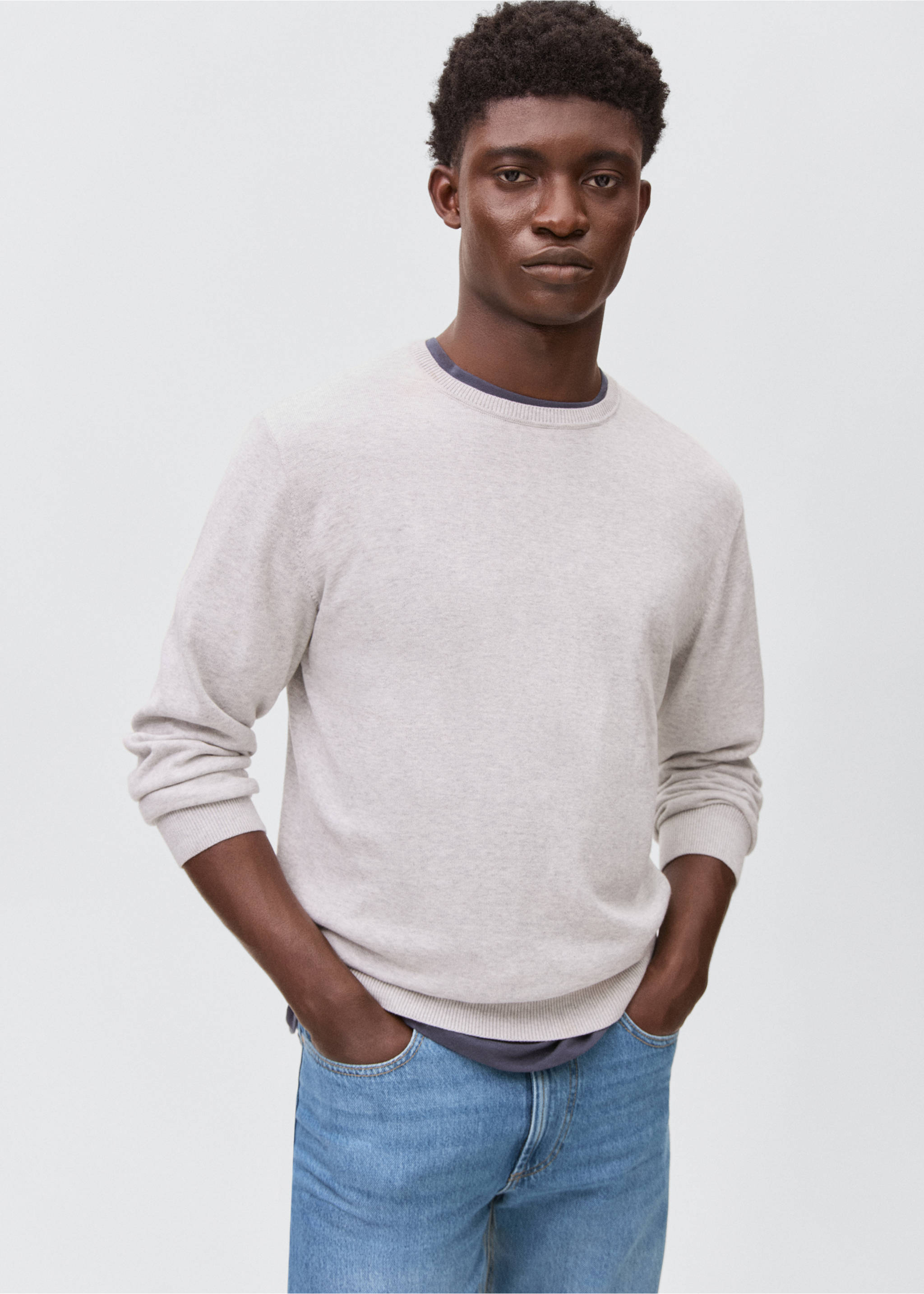 Straight fit jeans - Medium plane, Medium Blue. Ref: 17002537-00.