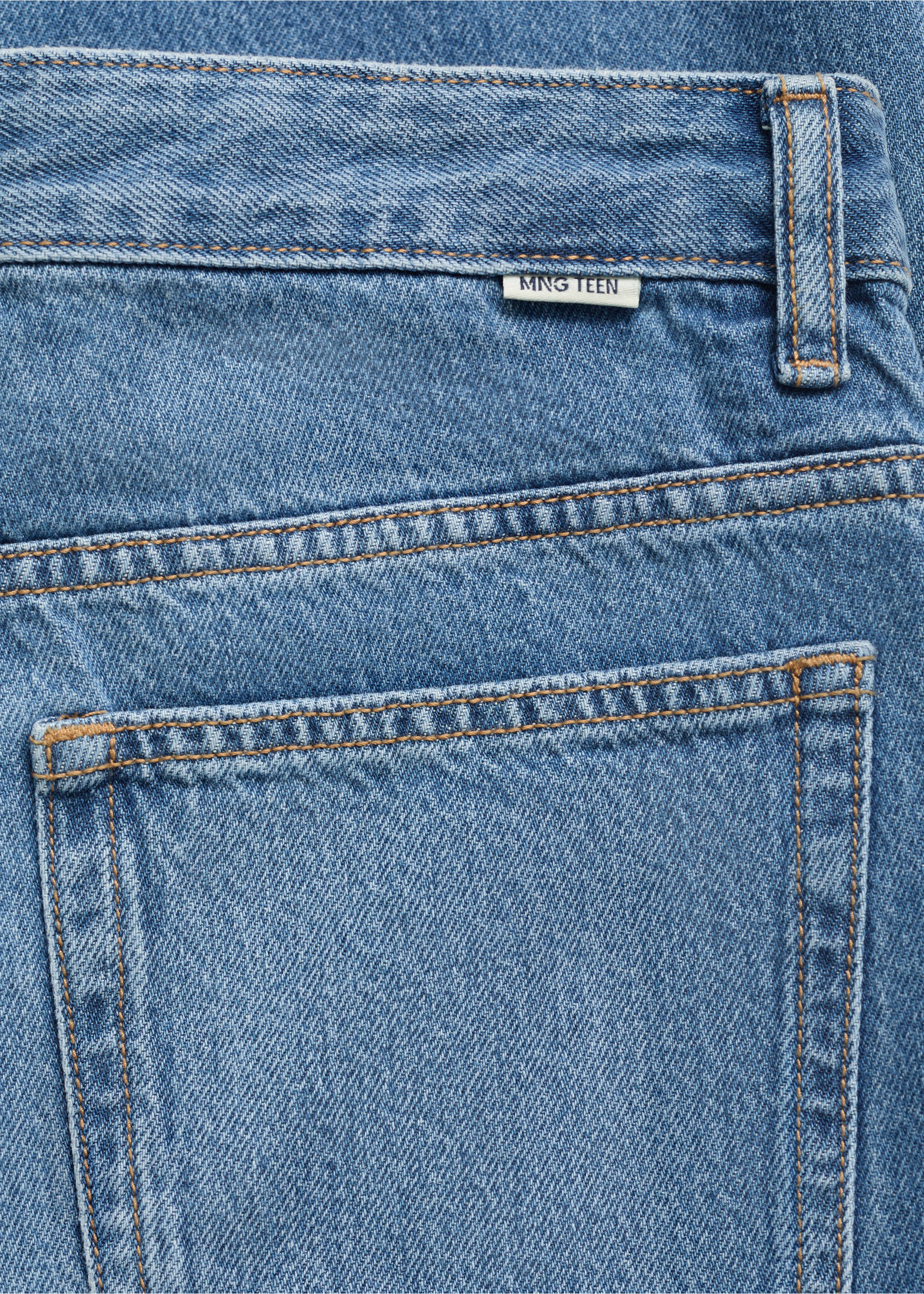Straight fit jeans - Details of the article 0, Medium Blue. Ref: 17002537-00.