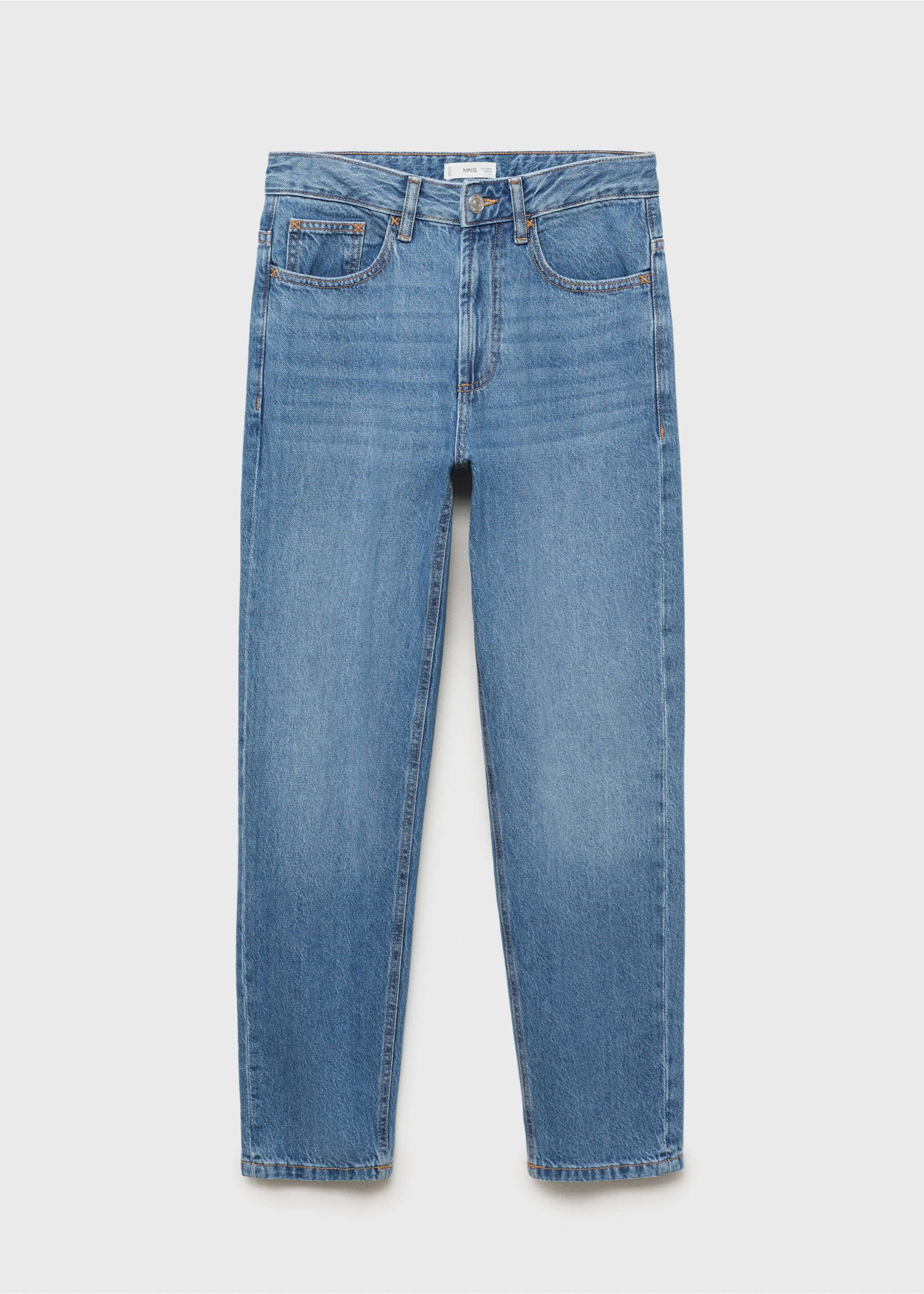 Straight fit jeans - Article without model, Medium Blue. Ref: 17002537-00.