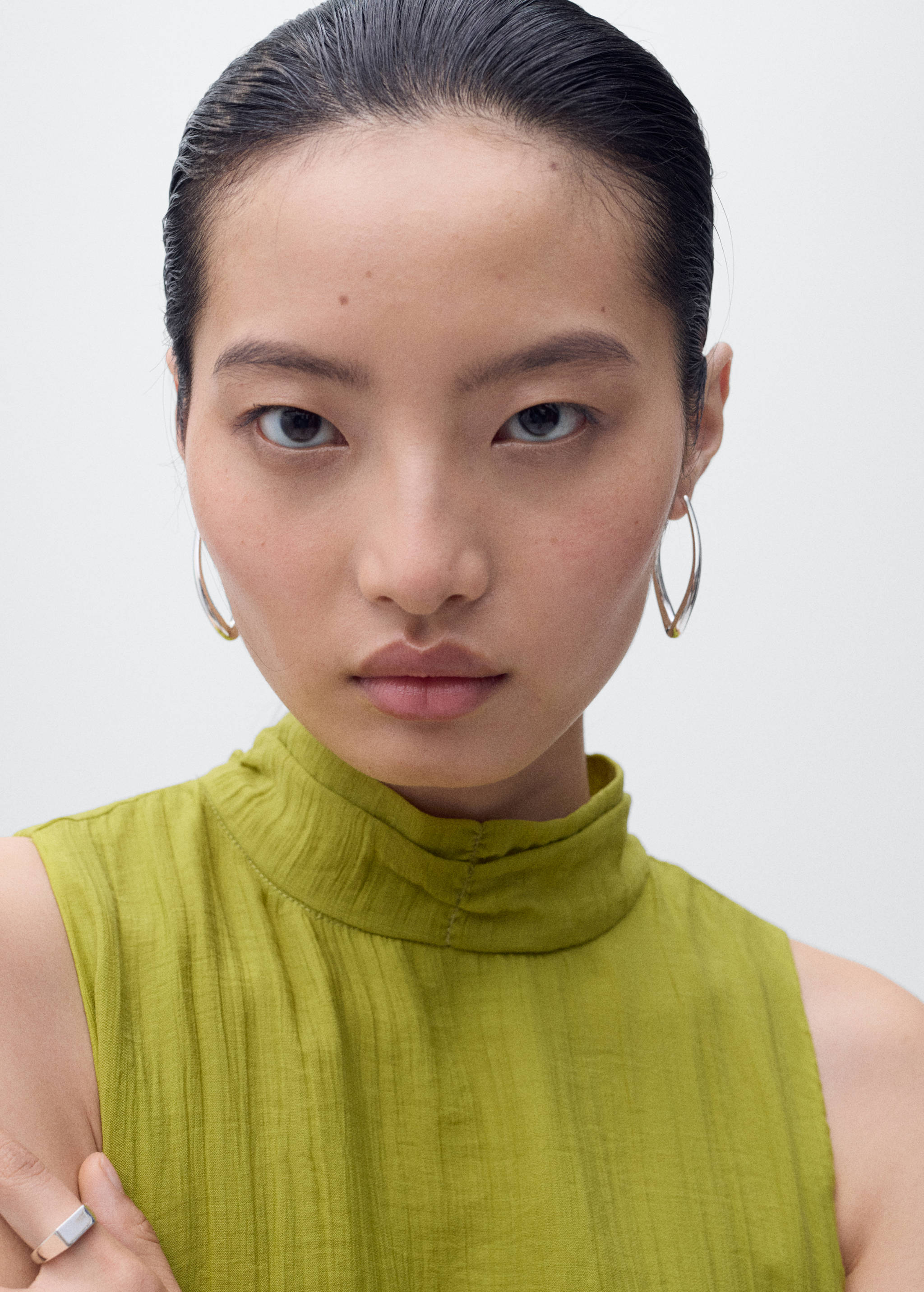 Halter-neck lyocell dress - Details of the article 3
