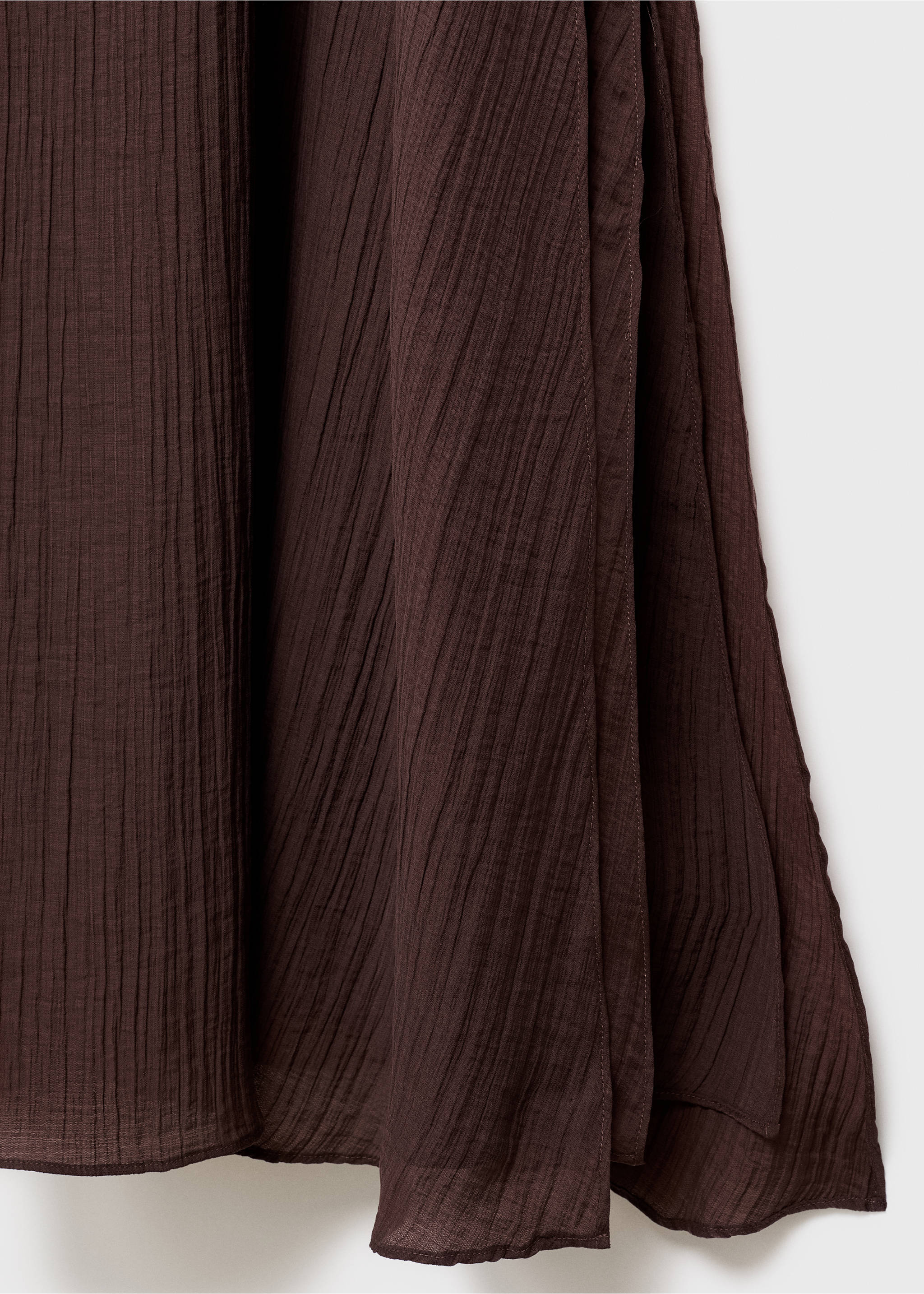 Halter-neck lyocell dress - Details of the article 0, Chocolate. Ref: 17002540-00.