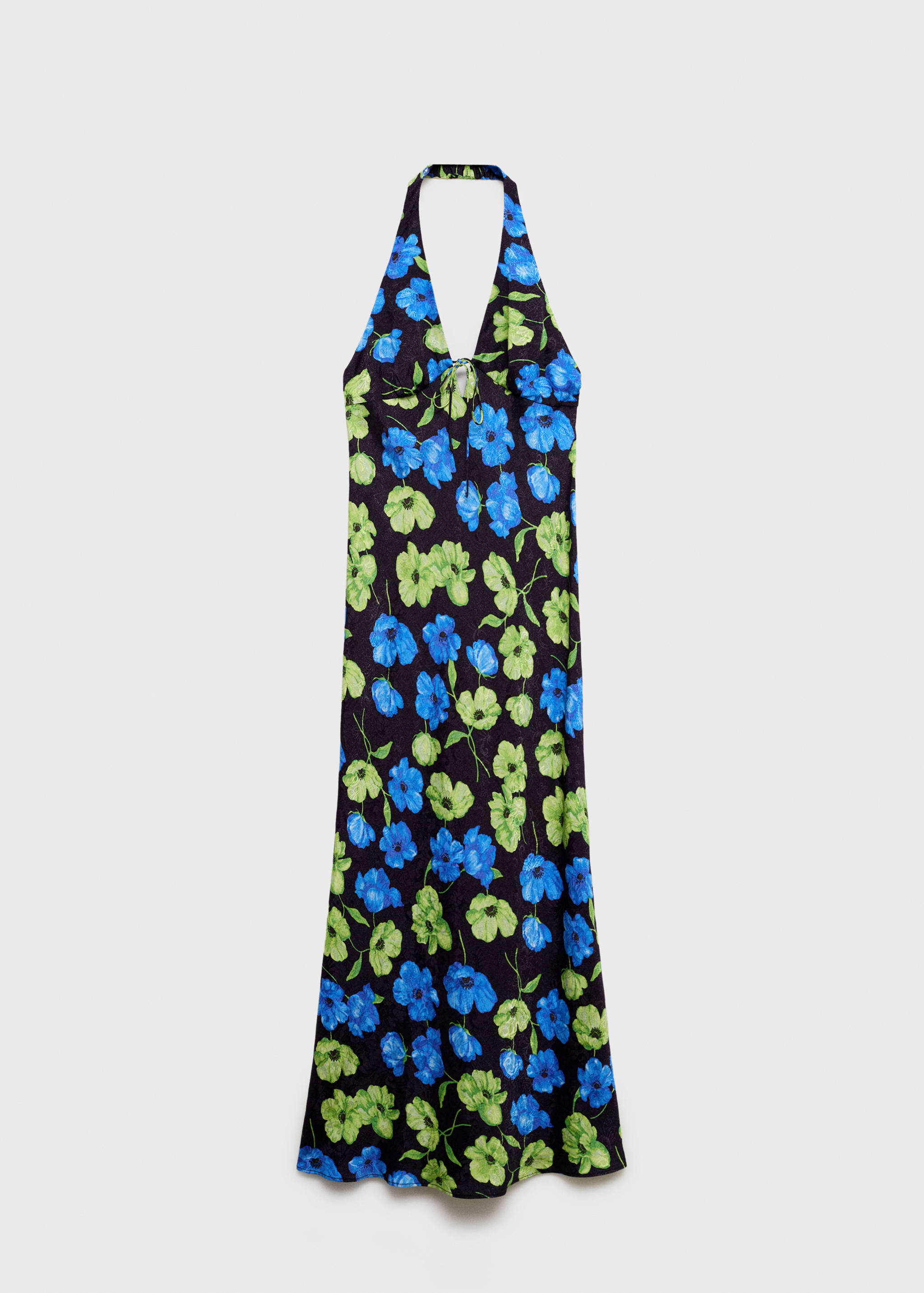 Vestido cuello halter estampado floral - Artículo sin modelo