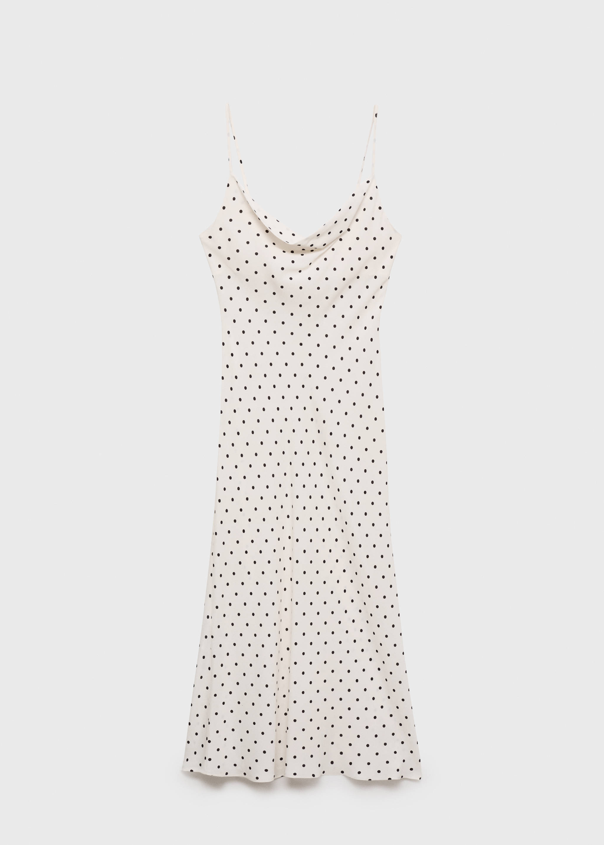 Midi-dress with draped neckline - Article without model