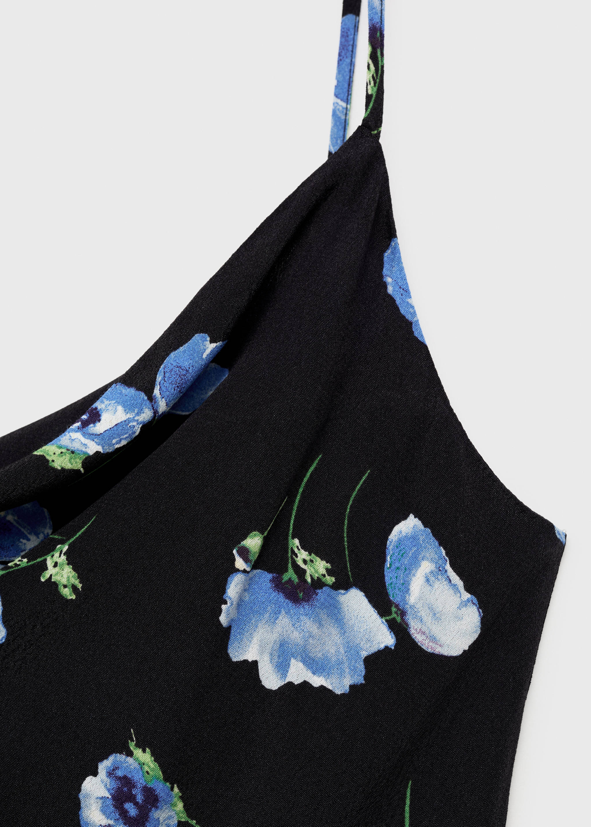Midi-dress with draped neckline - Details of the article 0