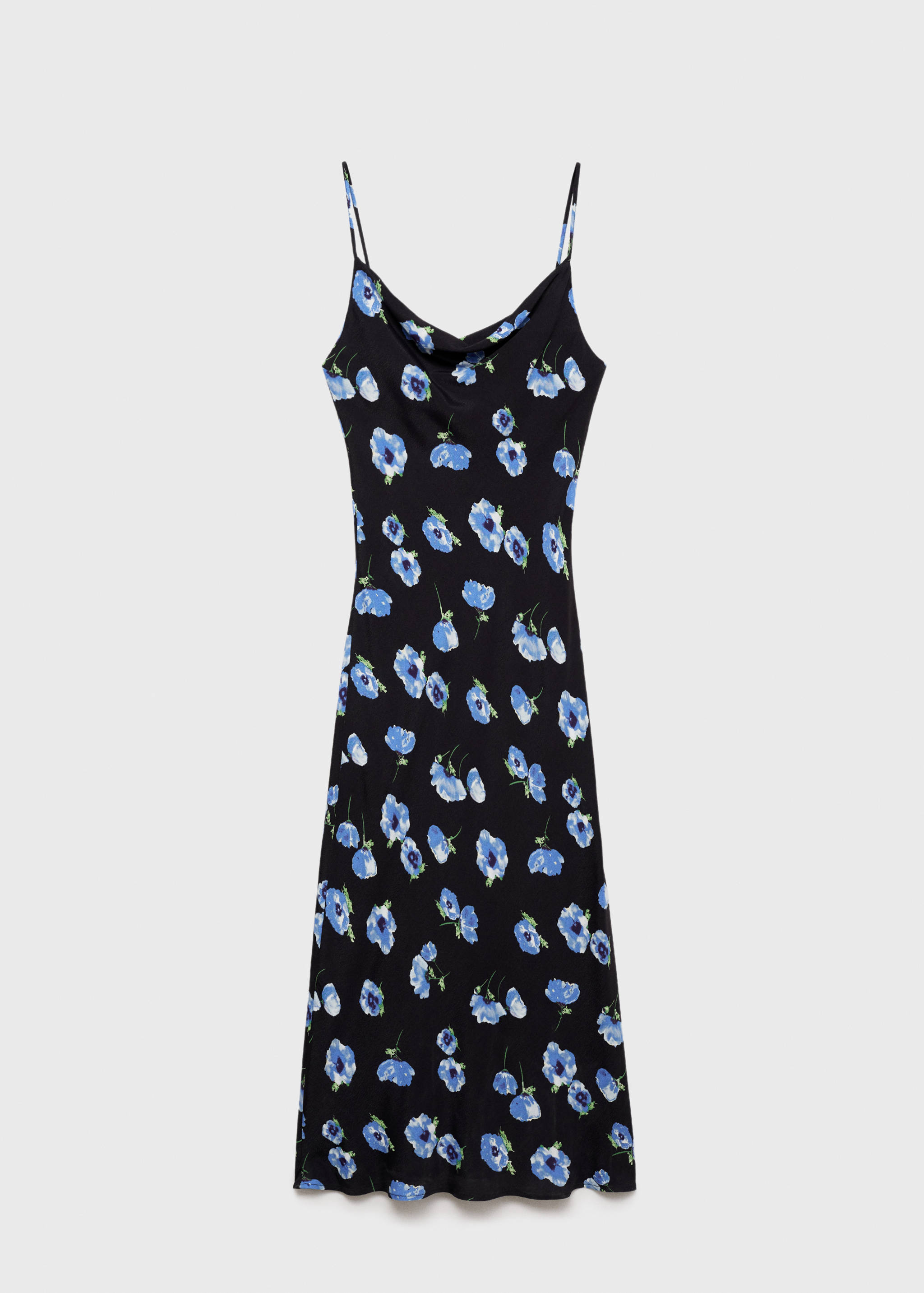 Vestido midi escote drapeado - Artículo sin modelo