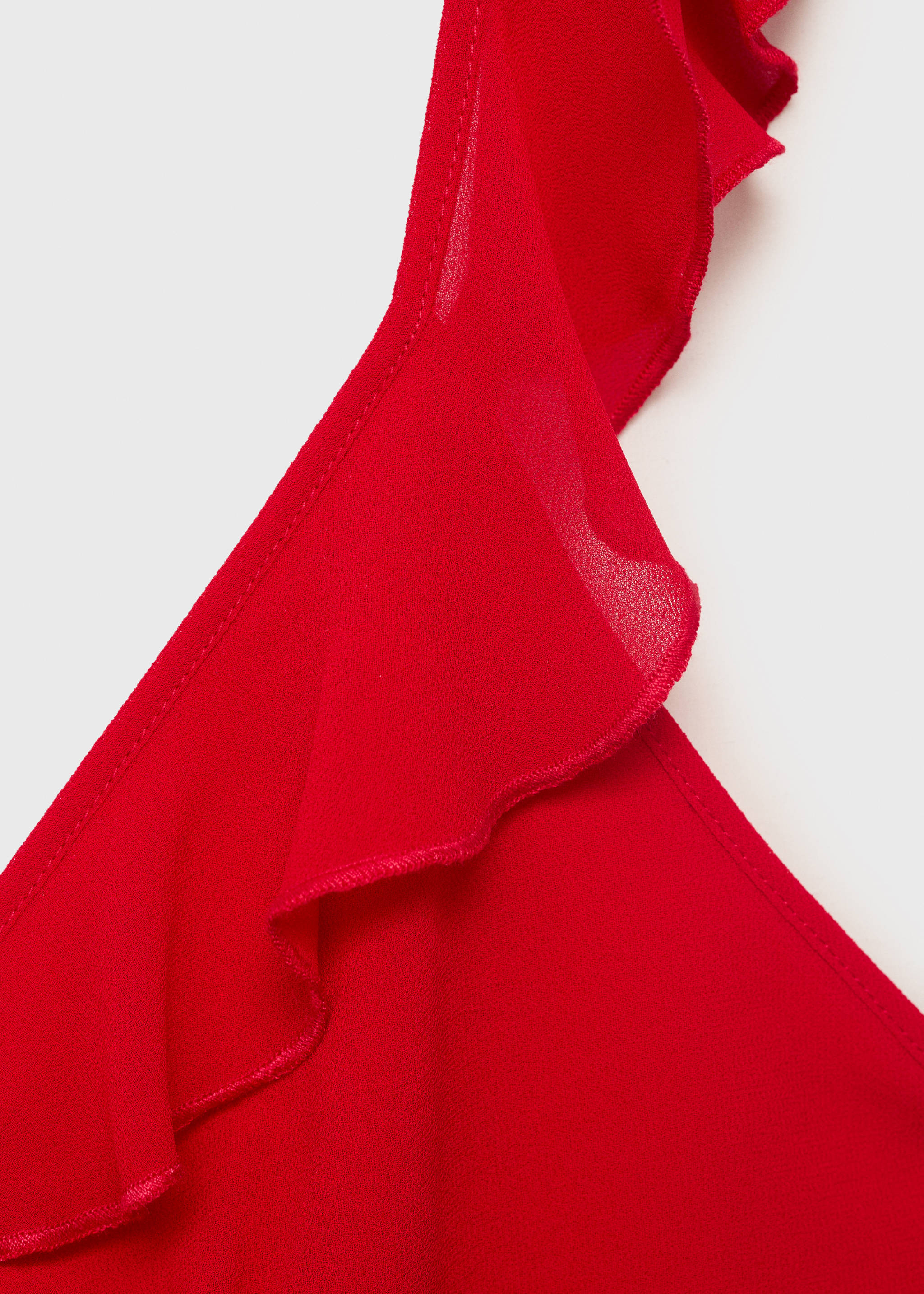 Midi-dress with ruffle neckline - Details of the article 0