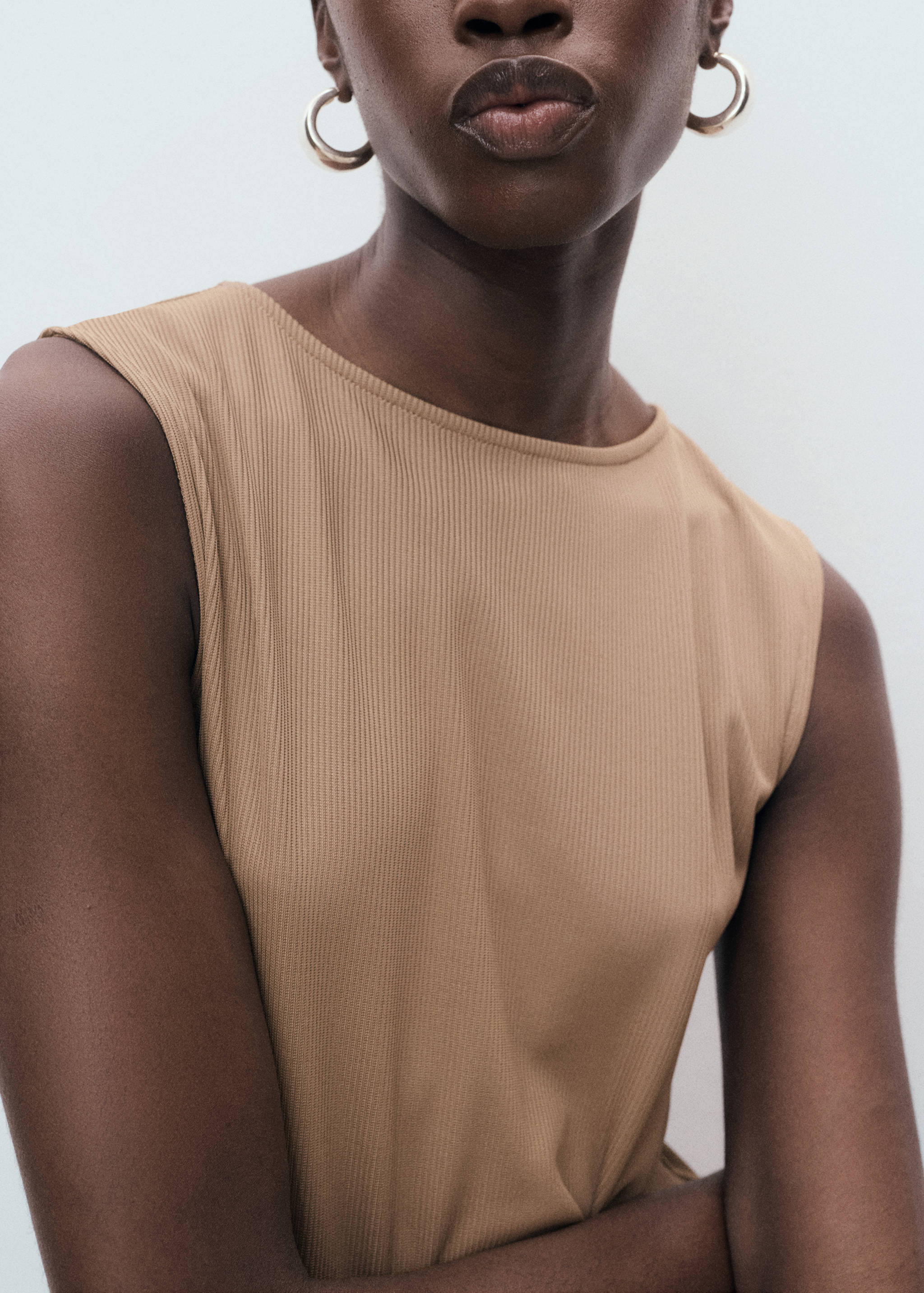 Combined pleated dress - Details of the article 3