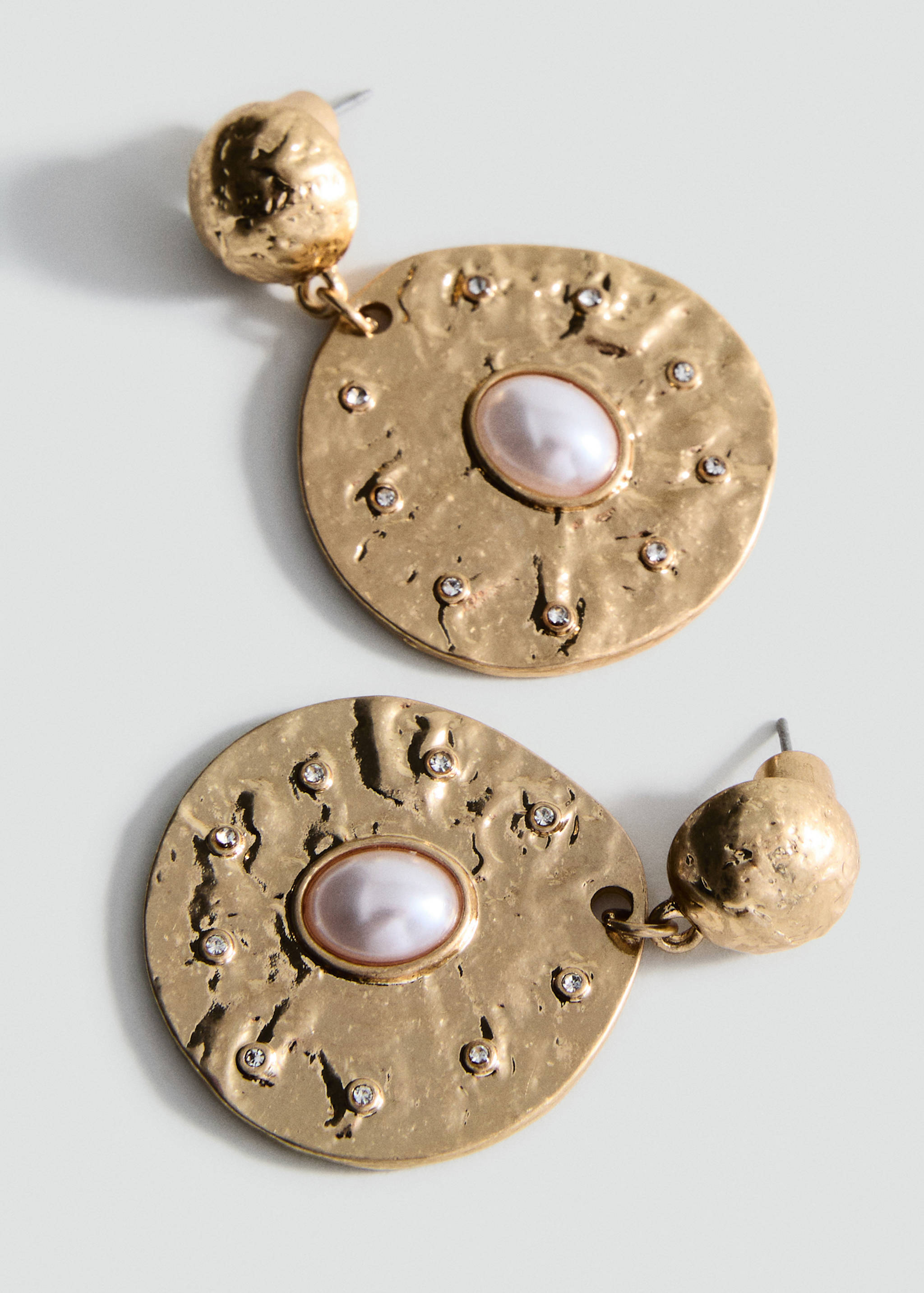 Combined circular earrings - Medium plane