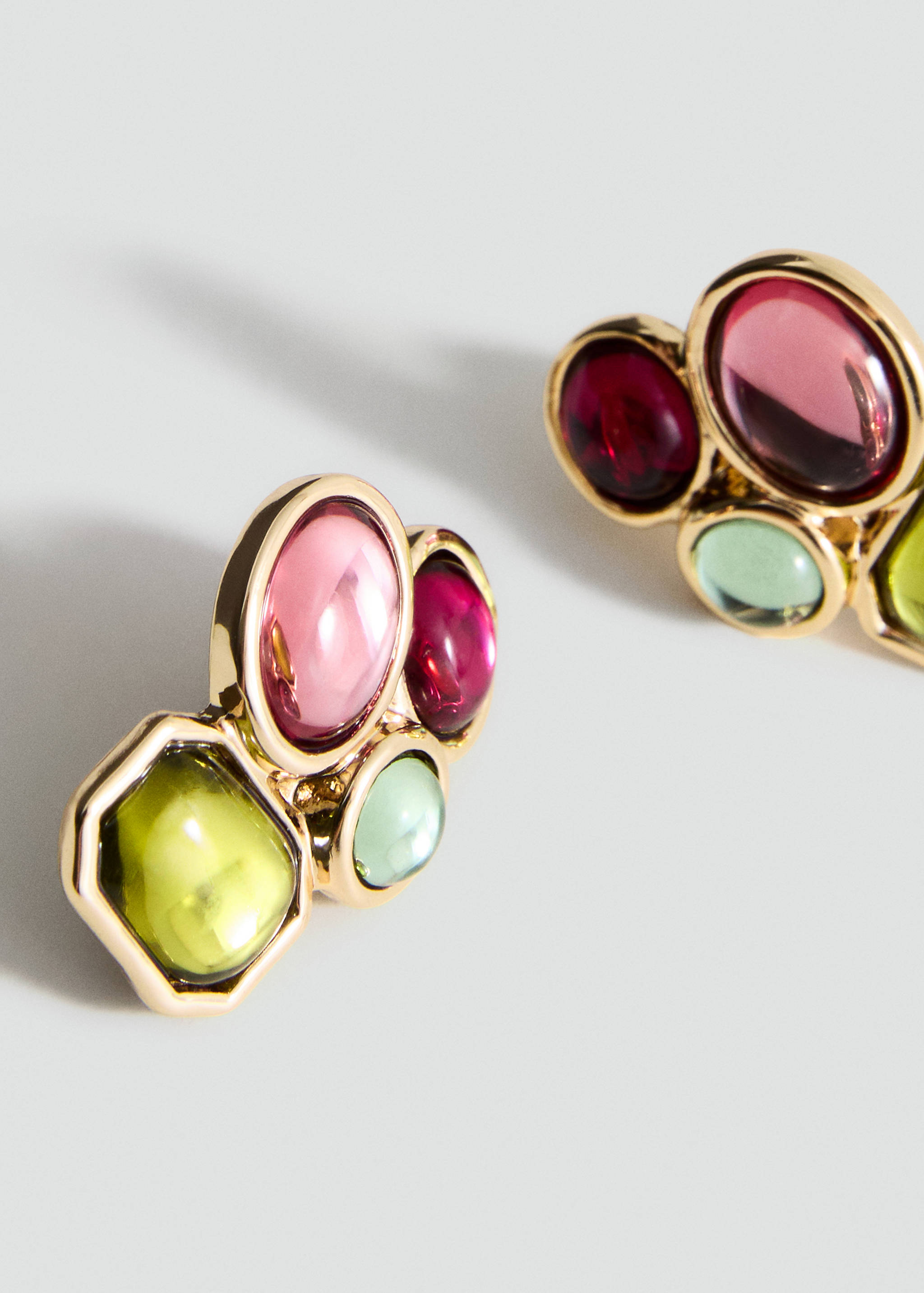 Boucles d'oreilles application géométriques - Plan moyen