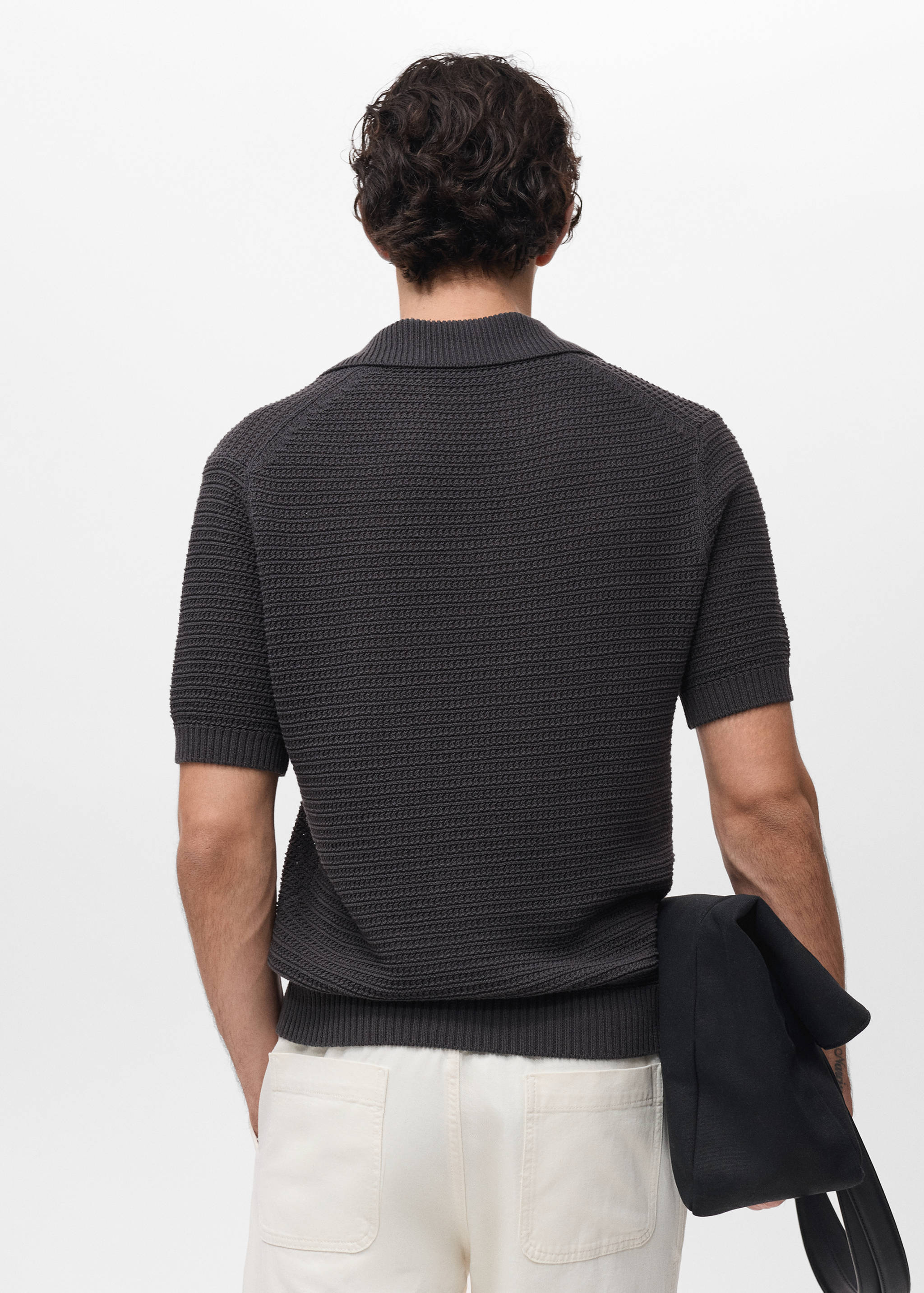 Polo coton en crochet - Verso de l’article