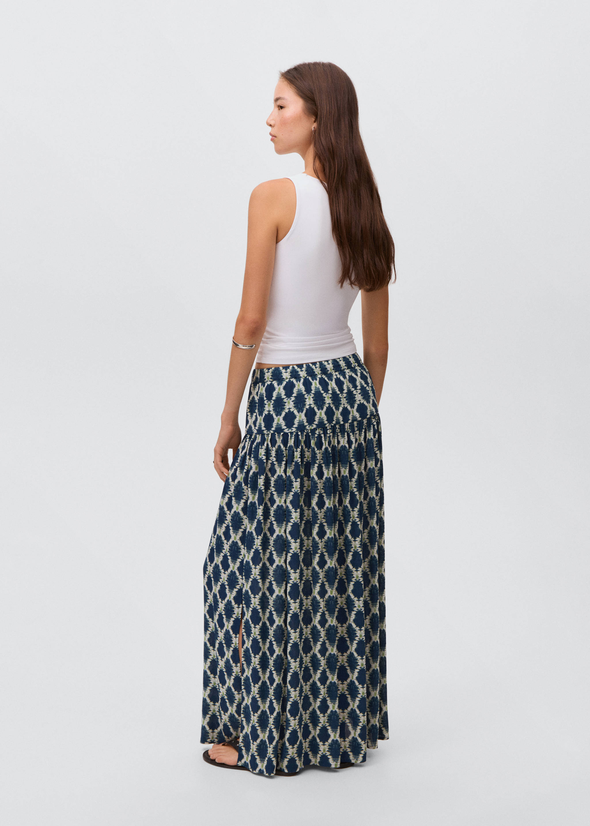 Plain strapless top - Reverse of the article