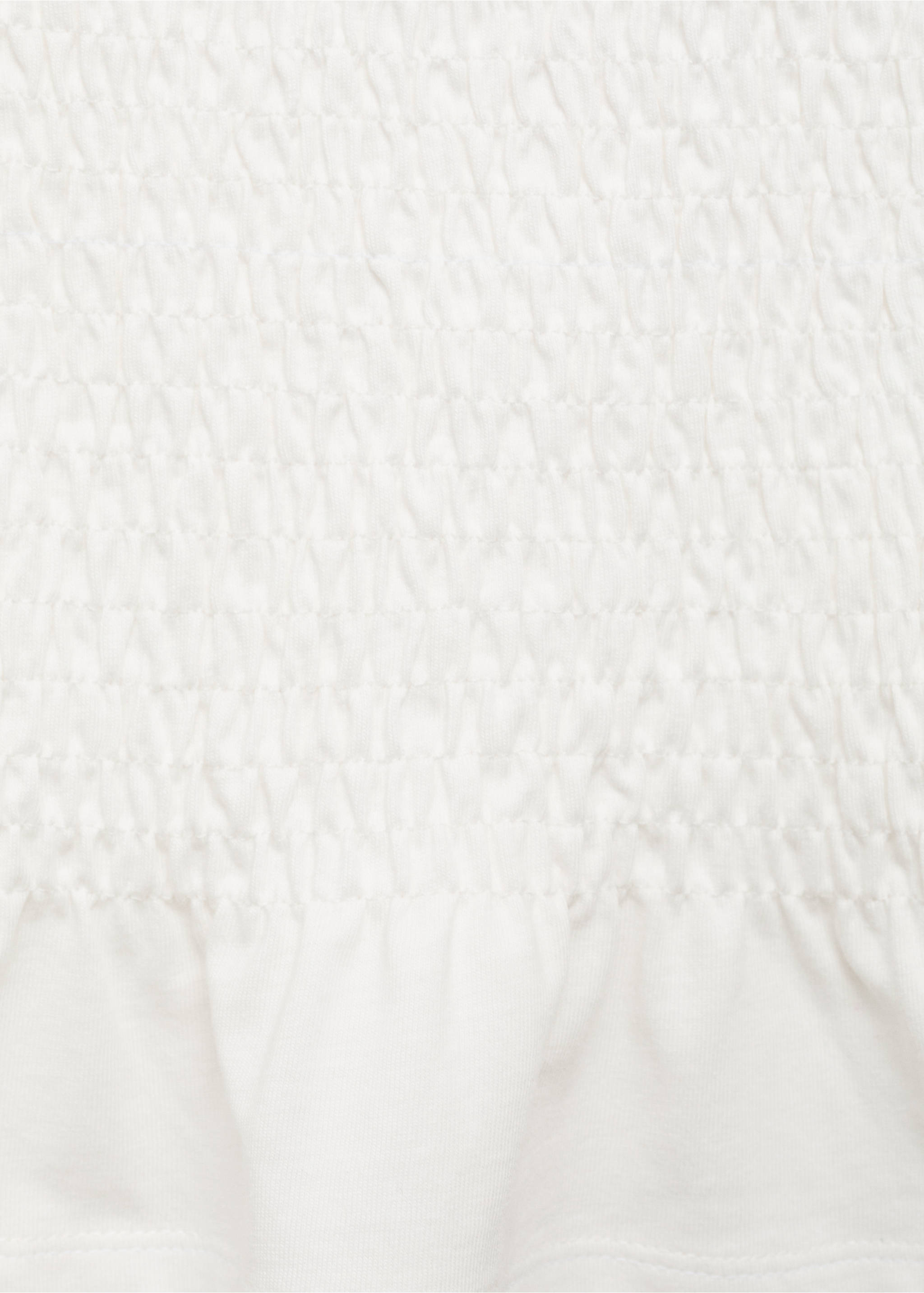 Ruffled top - Details of the article 8, Off White. Ref: 17002910-00.