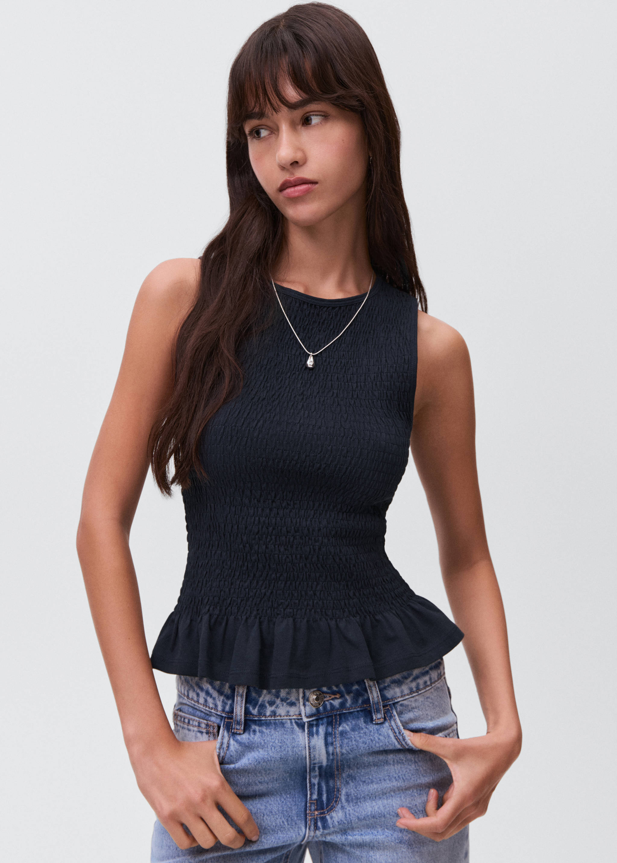 Ruffled top - Medium plane