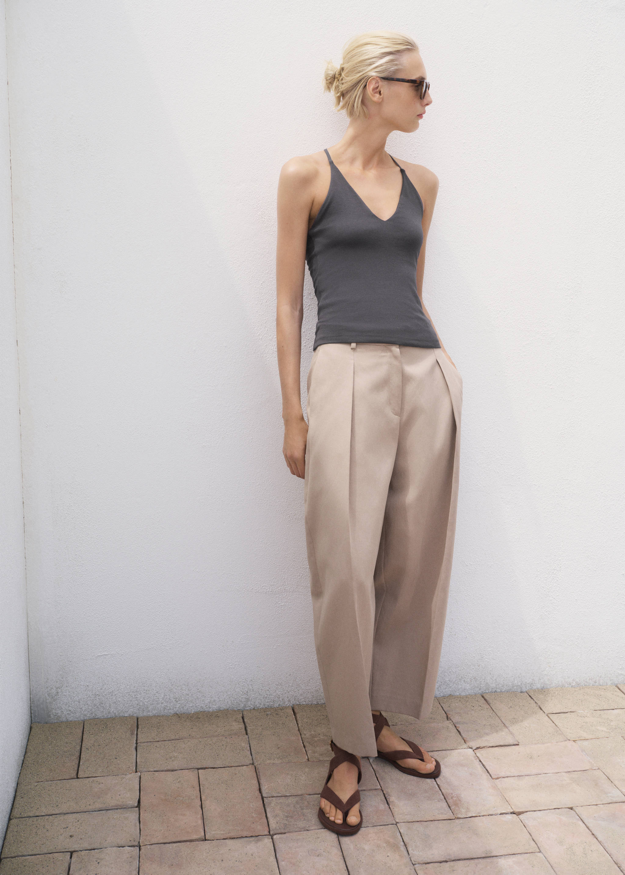 Open-back cotton top - General plane